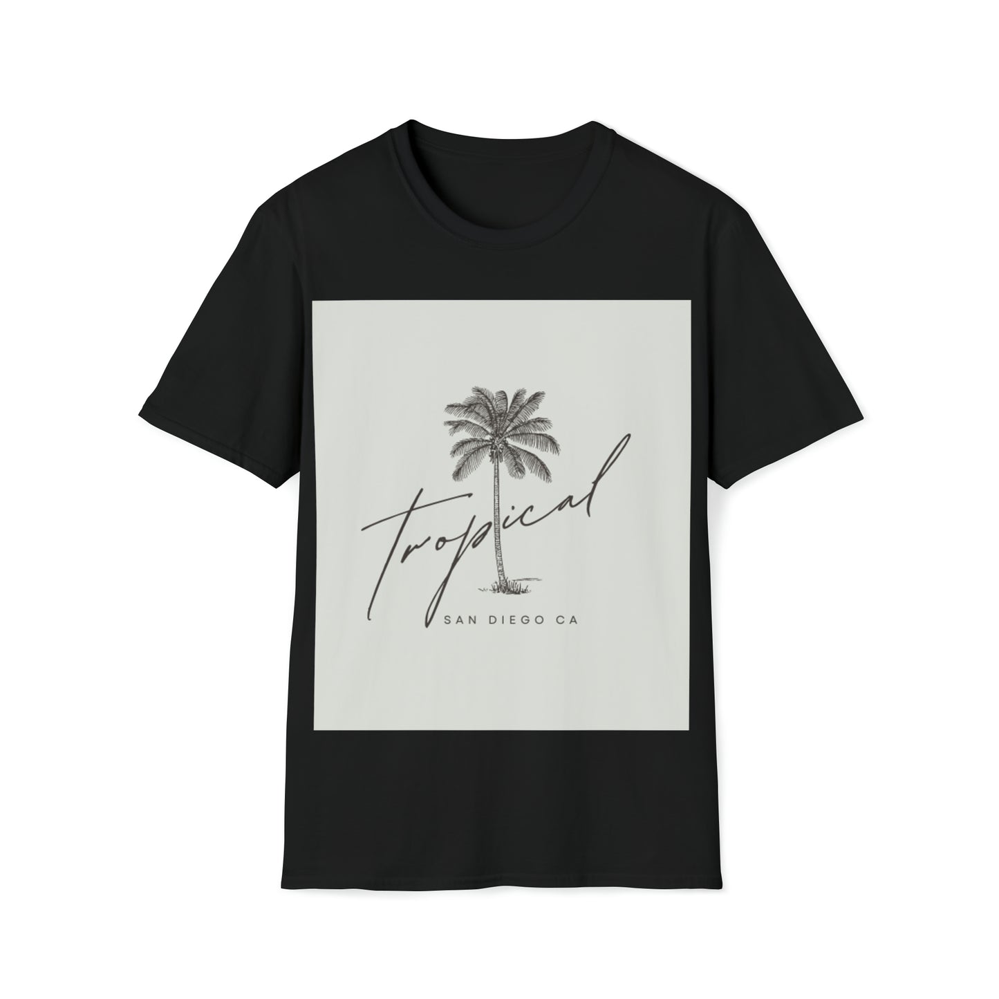 Fun t-shirt beach themed palm tree Summer fun San Diego