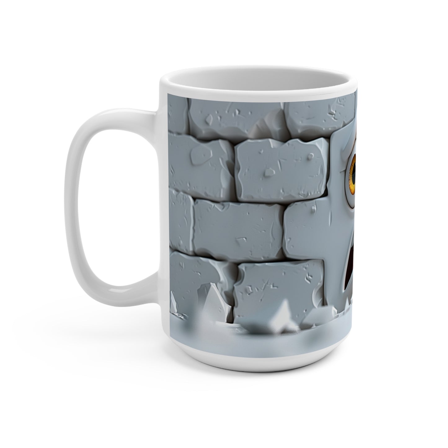 Funny Face Coffee Mug 15oz Humor Coffee Cup Entertaining Mug Goofy Coffee Mugs
