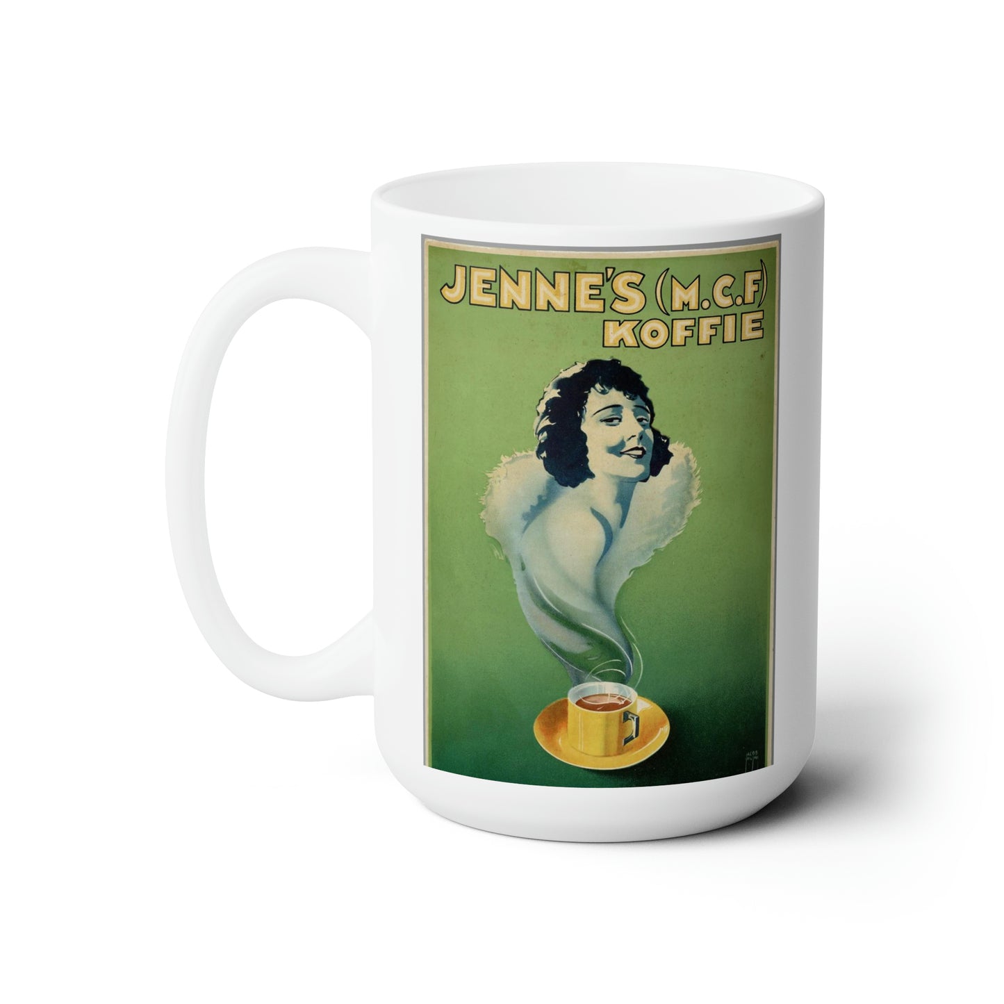 Vintage Boho Coffee Mug Classic Design Coffee Mug Retro Cup 15oz