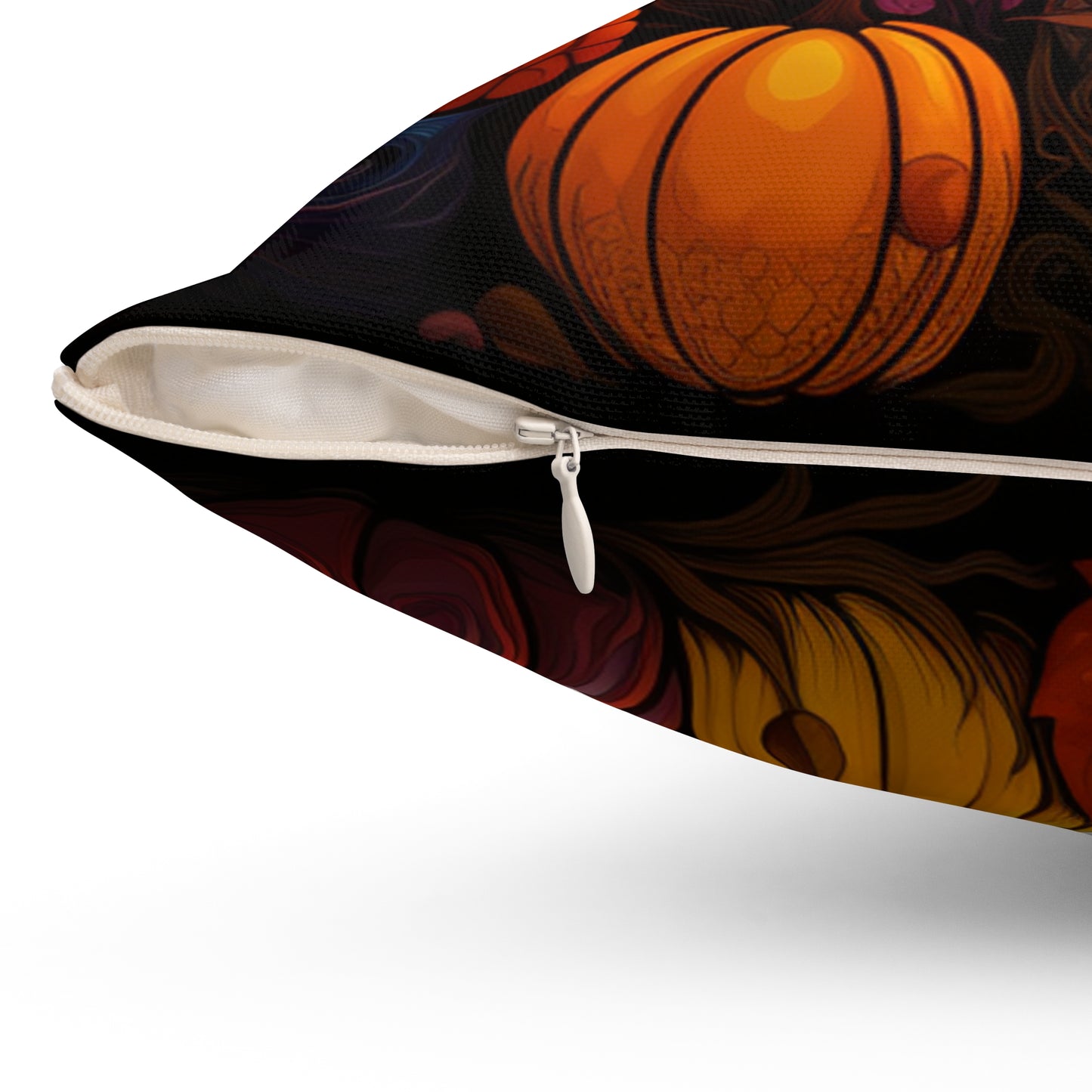 Halloween Pumkin Spun Polyester Square Pillow four sizes to pick from