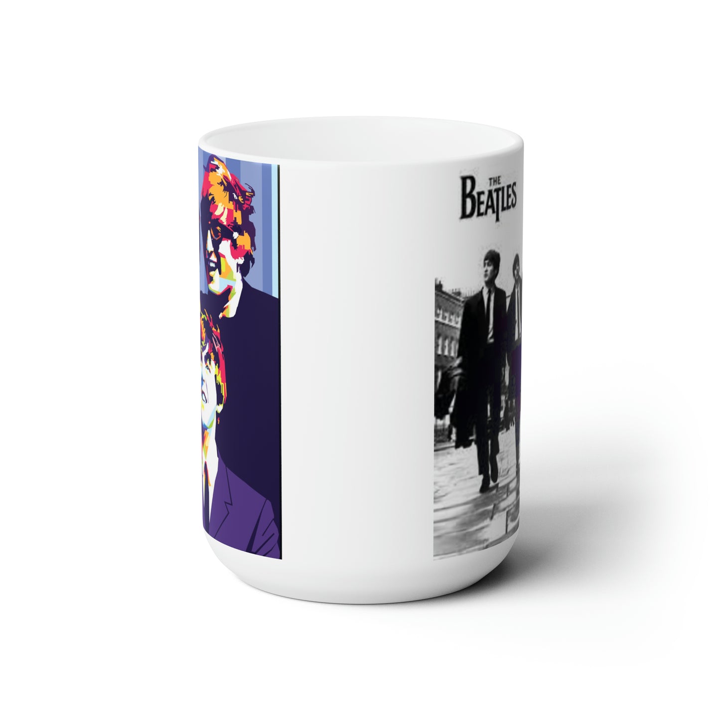 Classic Beatles Coffee Mug John Lennon Paul Mccartney Gift for Her Ceramic 15oz