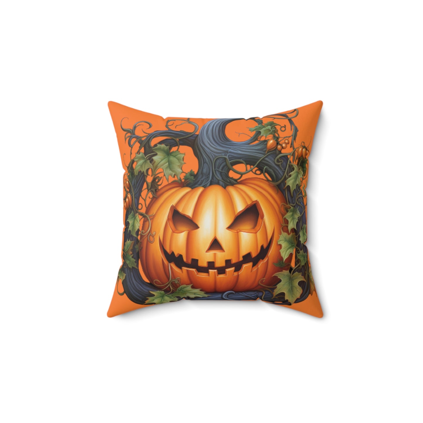 Pumpkin Spooky Ghost Pillow Halloween Pillows Ghost Decor Fall Color Pillow Throw Pillows Home Spooky Decorations Spun Polyester Square