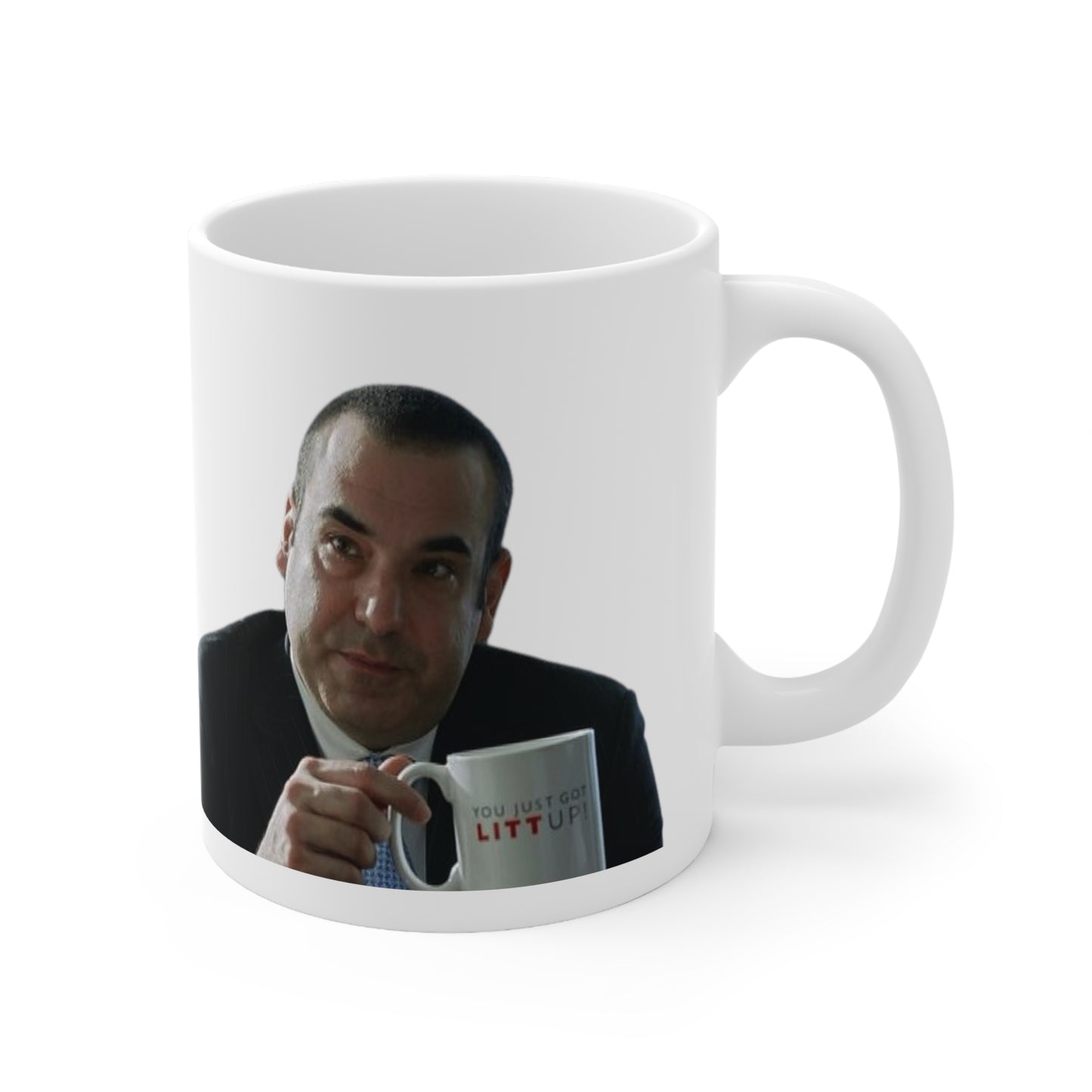Suits, Litt Up Coffee Mug, Louis Litt, You Just Got Litt Up, Novelty Mug, Suits TV Show, Funny Coffee Mug, Coffee Mug, Litt Up Coffee