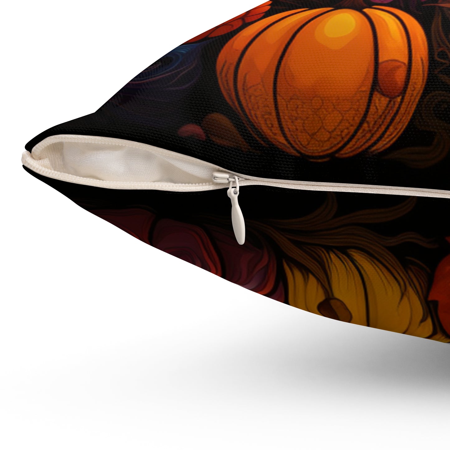Halloween Pumkin Spun Polyester Square Pillow four sizes to pick from