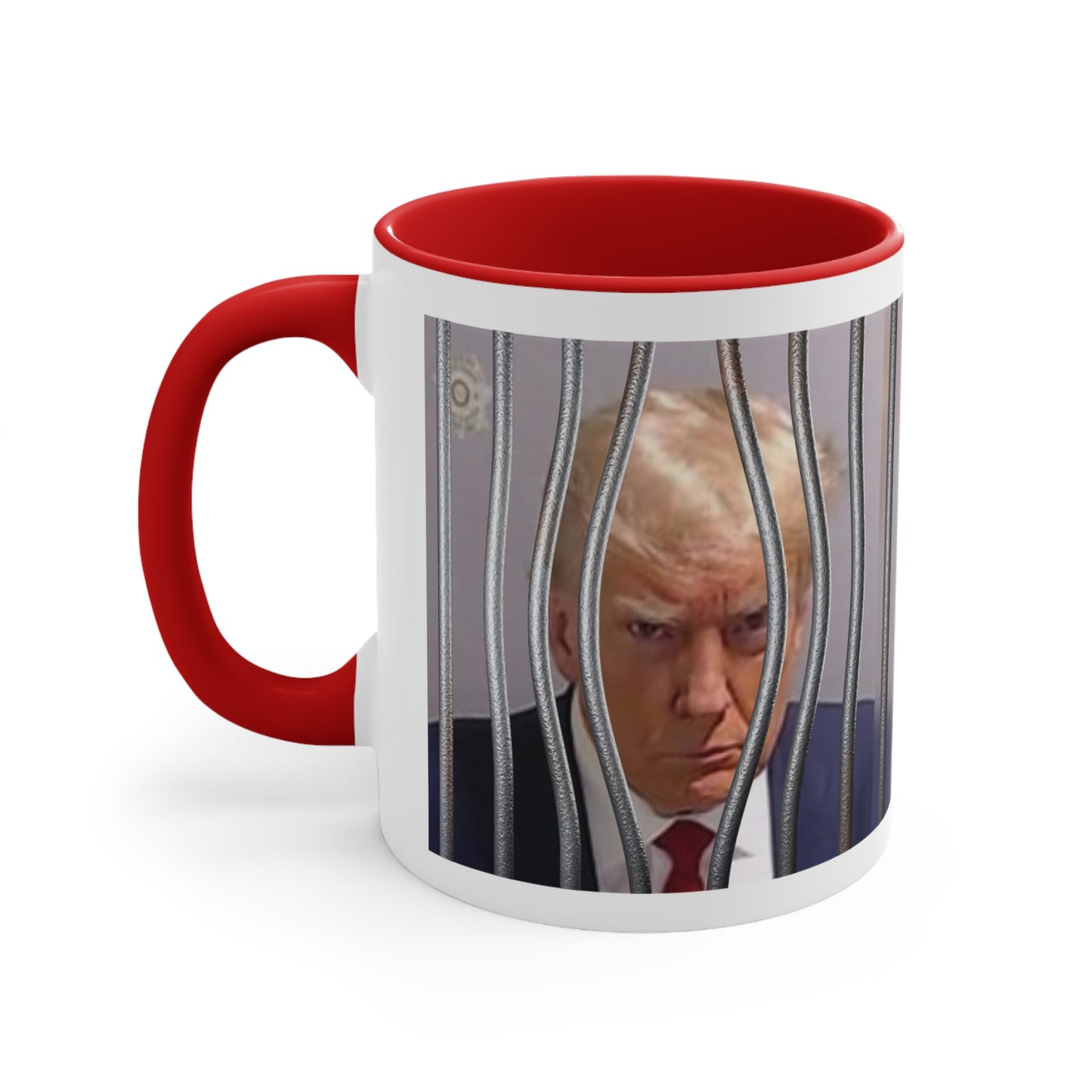 Trump Mugshot - Coffee Mug ...Shot "From the White House to the Big House" three colors Accent Coffee Mug, 11oz
