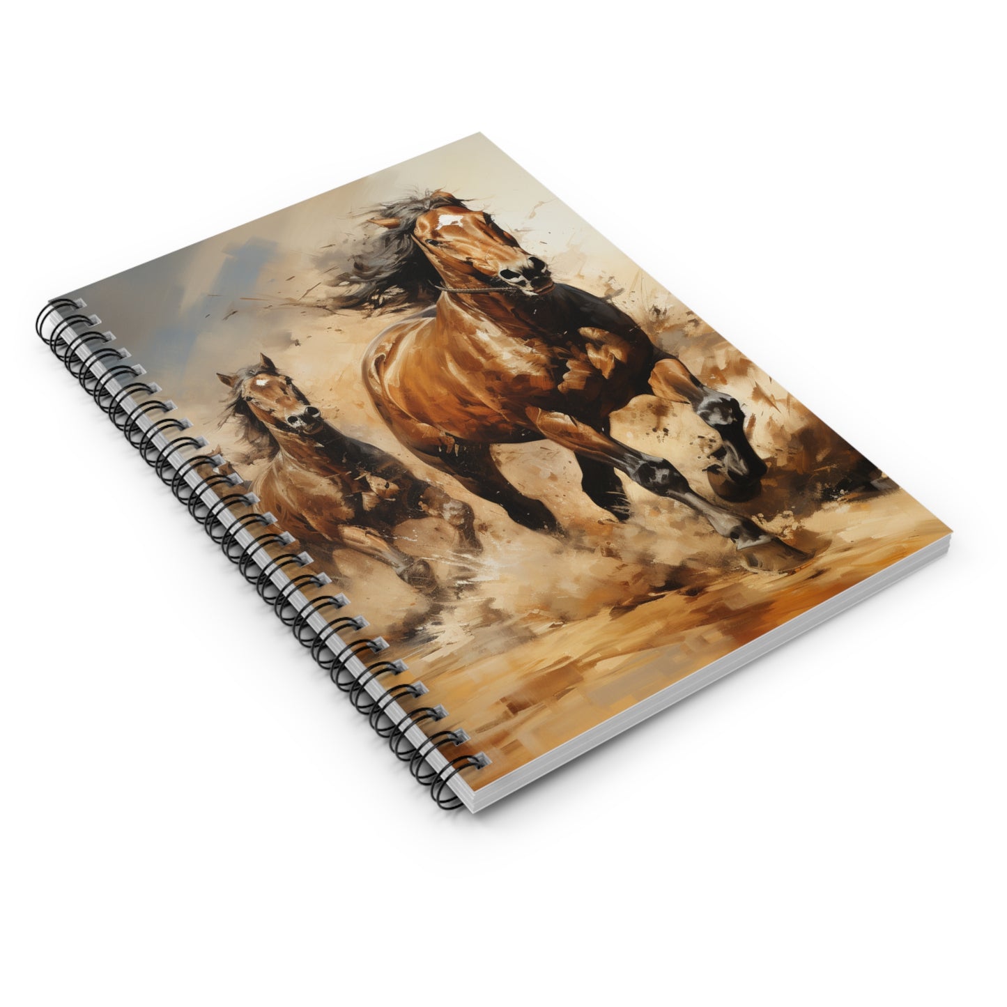 Horses Spiral Notebook Spiral Journal - Ruled Line Notebook Cover Custom Note Book Journaling horse Write it down Goodnote