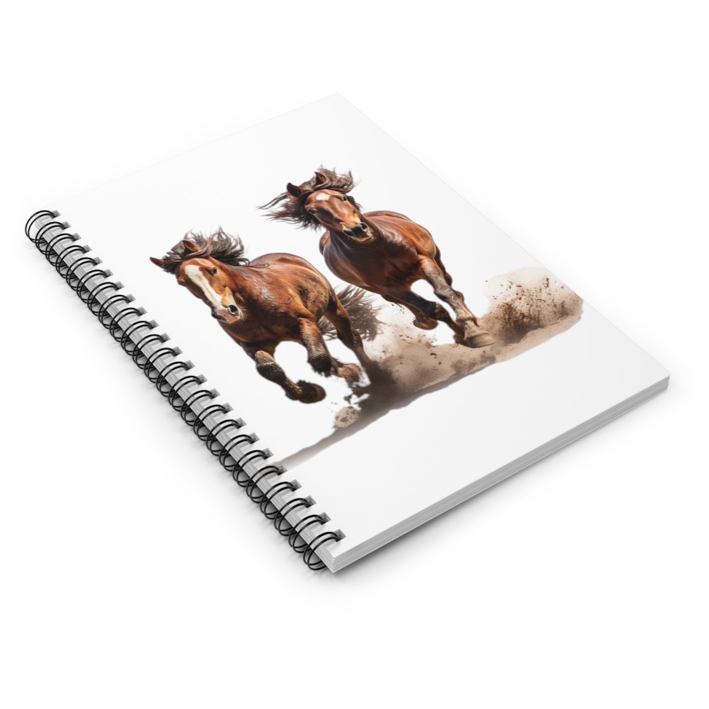 Horse Spiral Notebook Spiral - Ruled Line Journal Book Lined Diary Back to School Note Pad