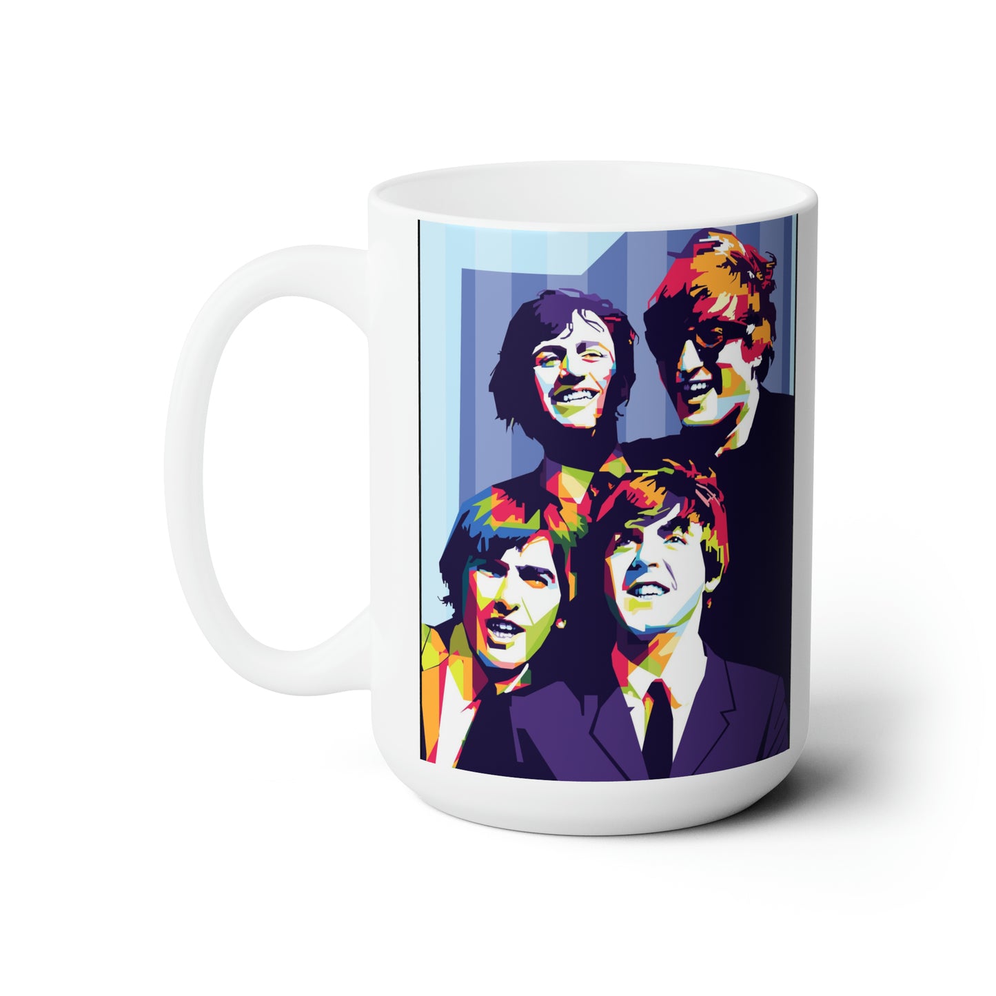 Classic Beatles Coffee Mug John Lennon Paul Mccartney Gift for Her Ceramic 15oz