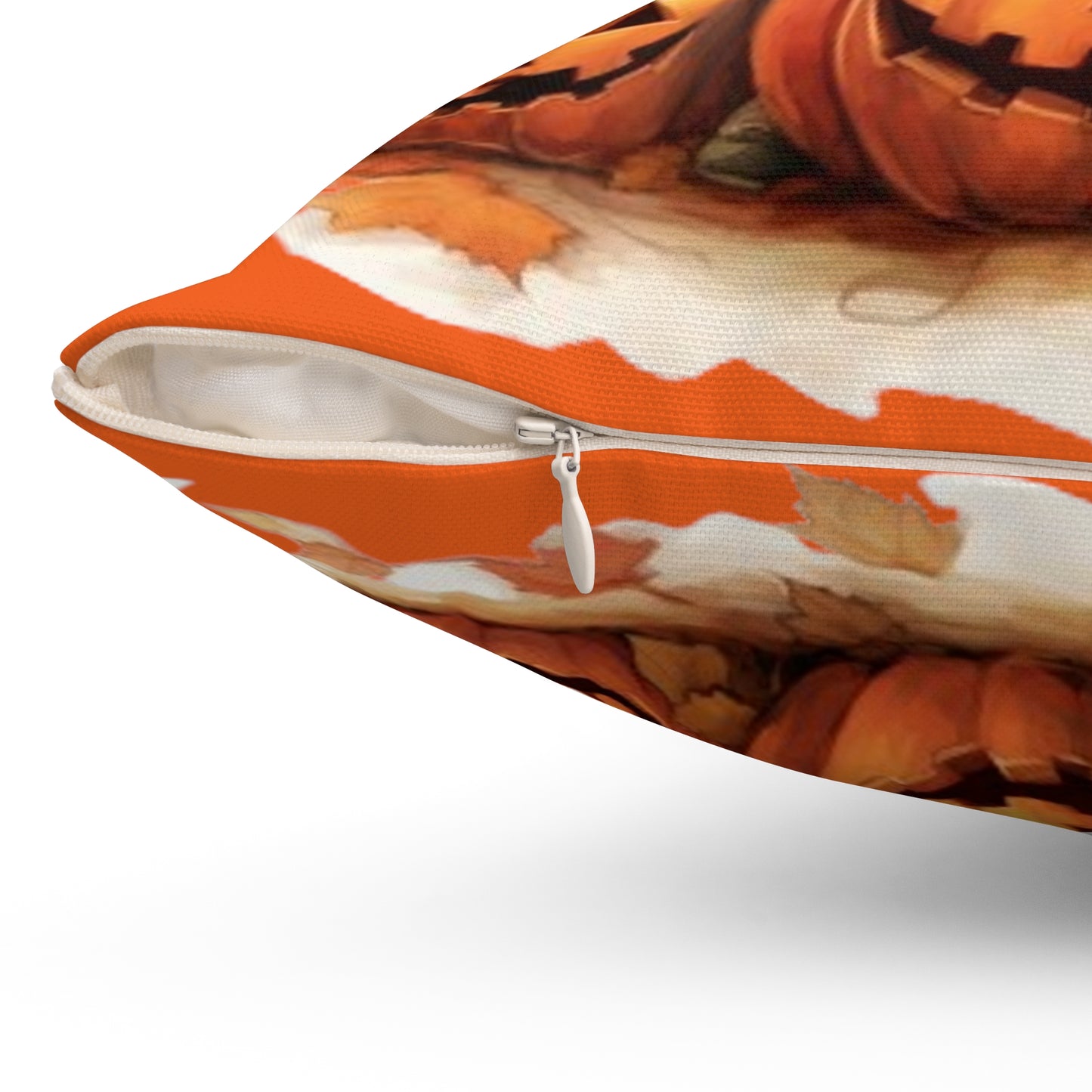 Pumpkin Patch Pillow Halloween Pillows Ghost Decor Fall Color Pillow Throw Pillows Home Spooky Decorations Spun Polyester Square