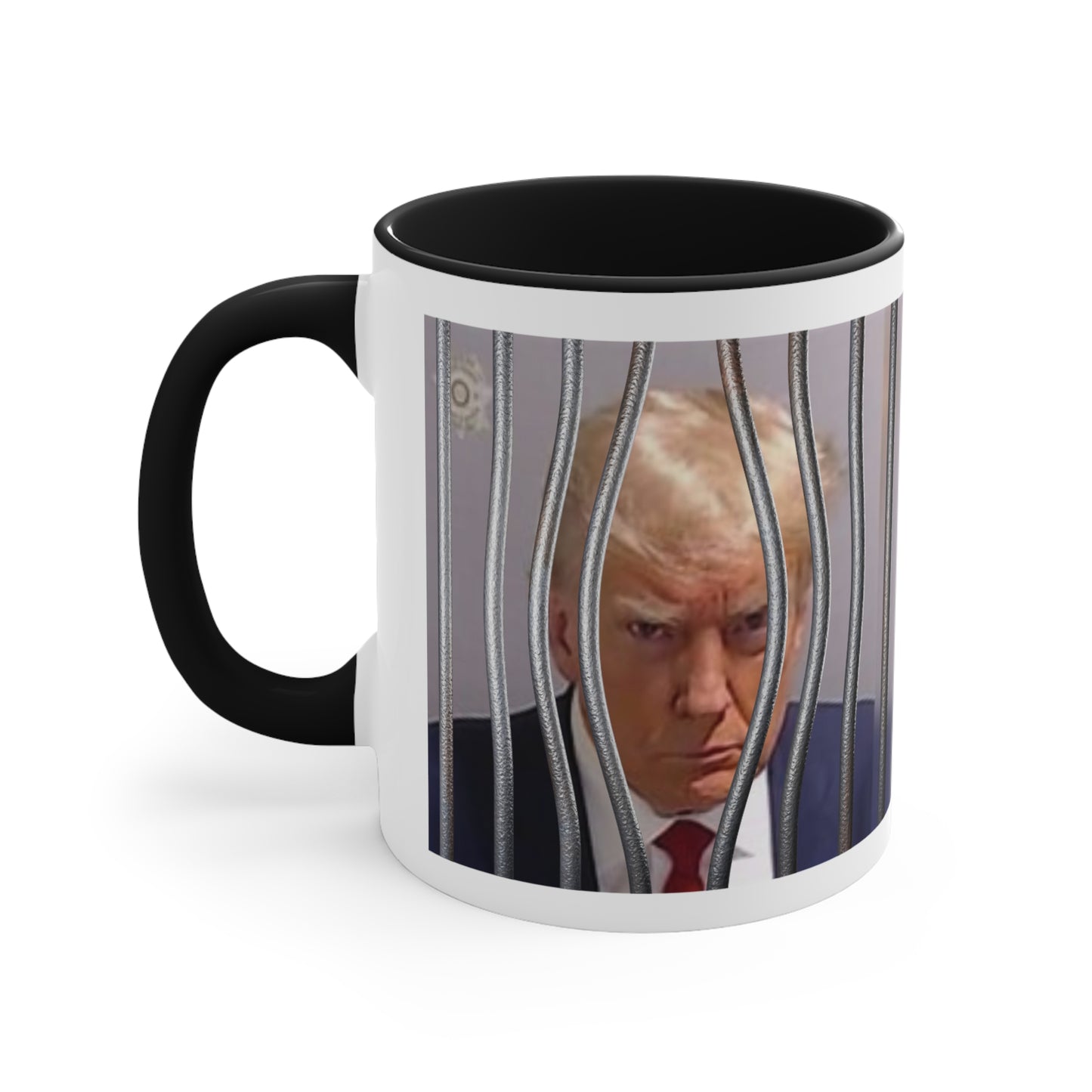 Trump Mugshot - Coffee Mug ...Shot "From the White House to the Big House" three colors Accent Coffee Mug, 11oz