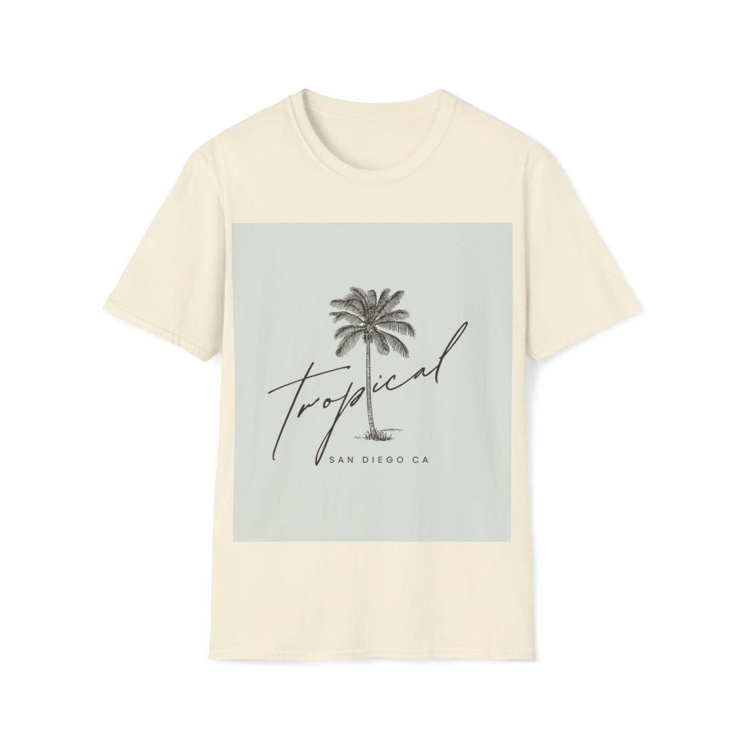 Fun t-shirt beach themed palm tree Summer fun San Diego