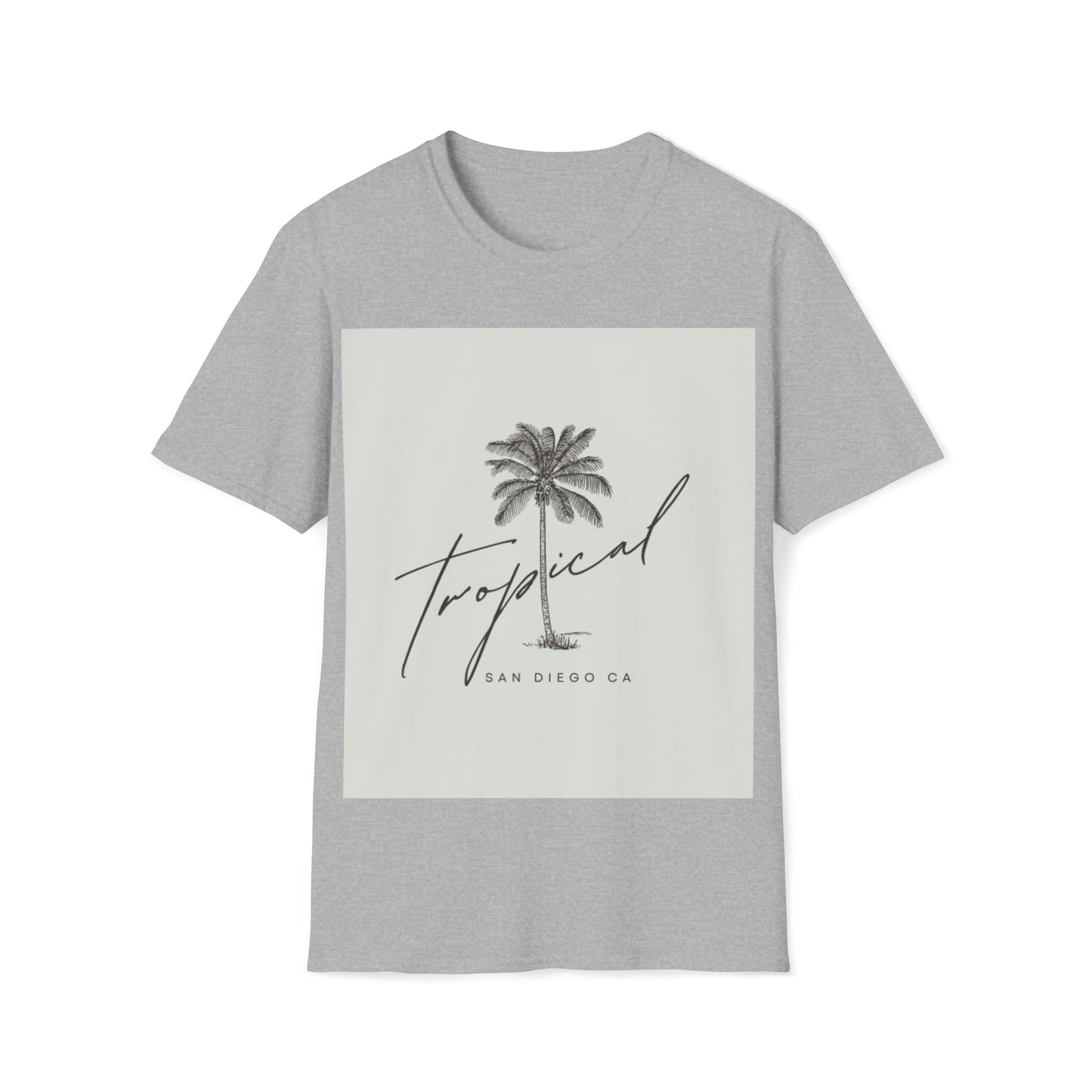 Fun t-shirt beach themed palm tree Summer fun San Diego