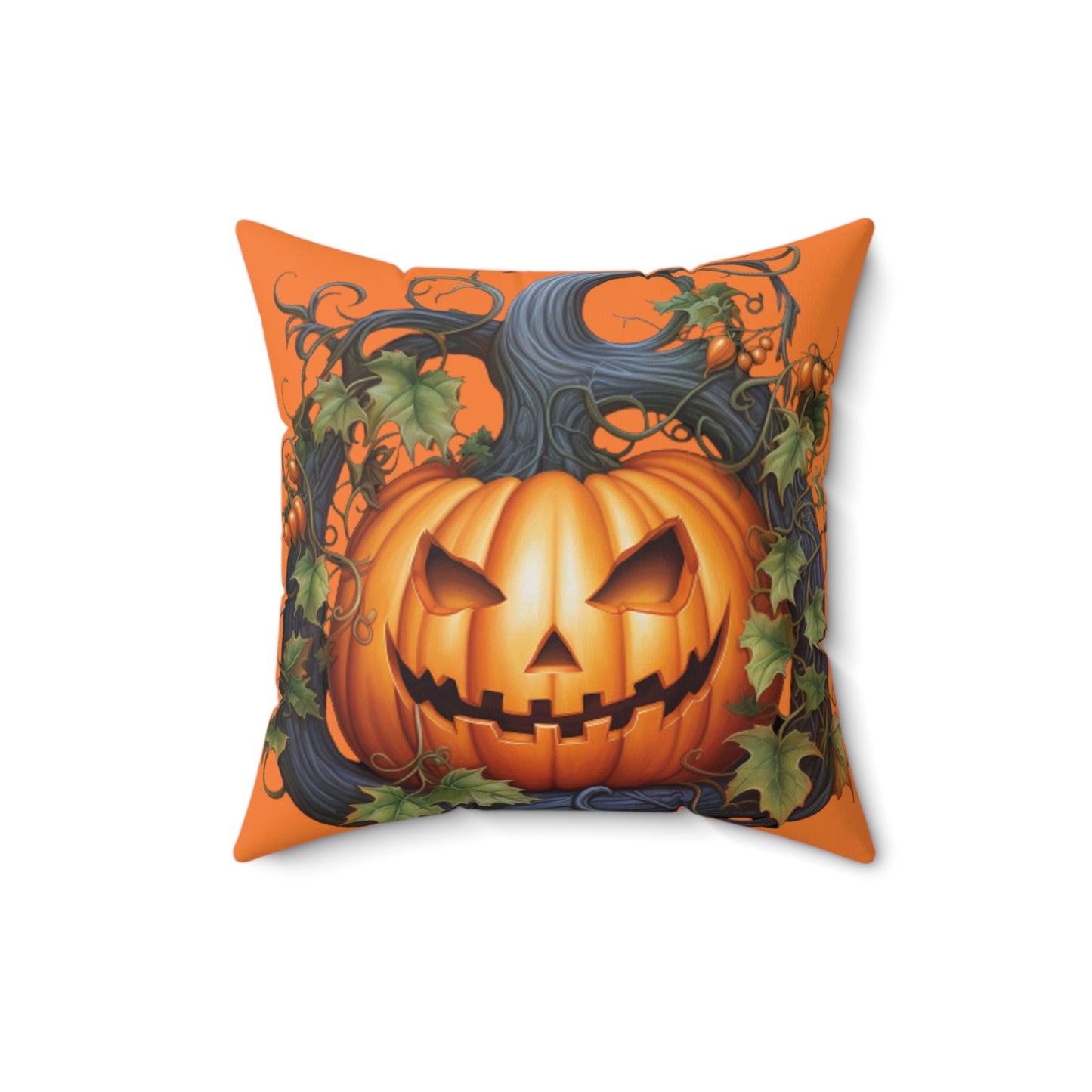 Pumpkin Spooky Ghost Pillow Halloween Pillows Ghost Decor Fall Color Pillow Throw Pillows Home Spooky Decorations Spun Polyester Square