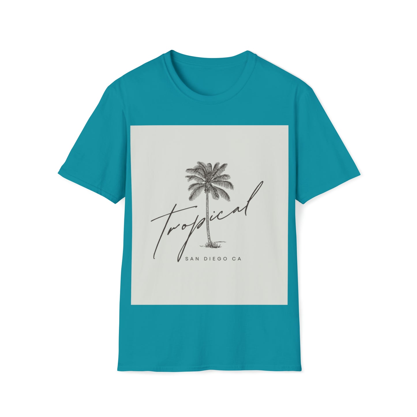 Fun t-shirt beach themed palm tree Summer fun San Diego
