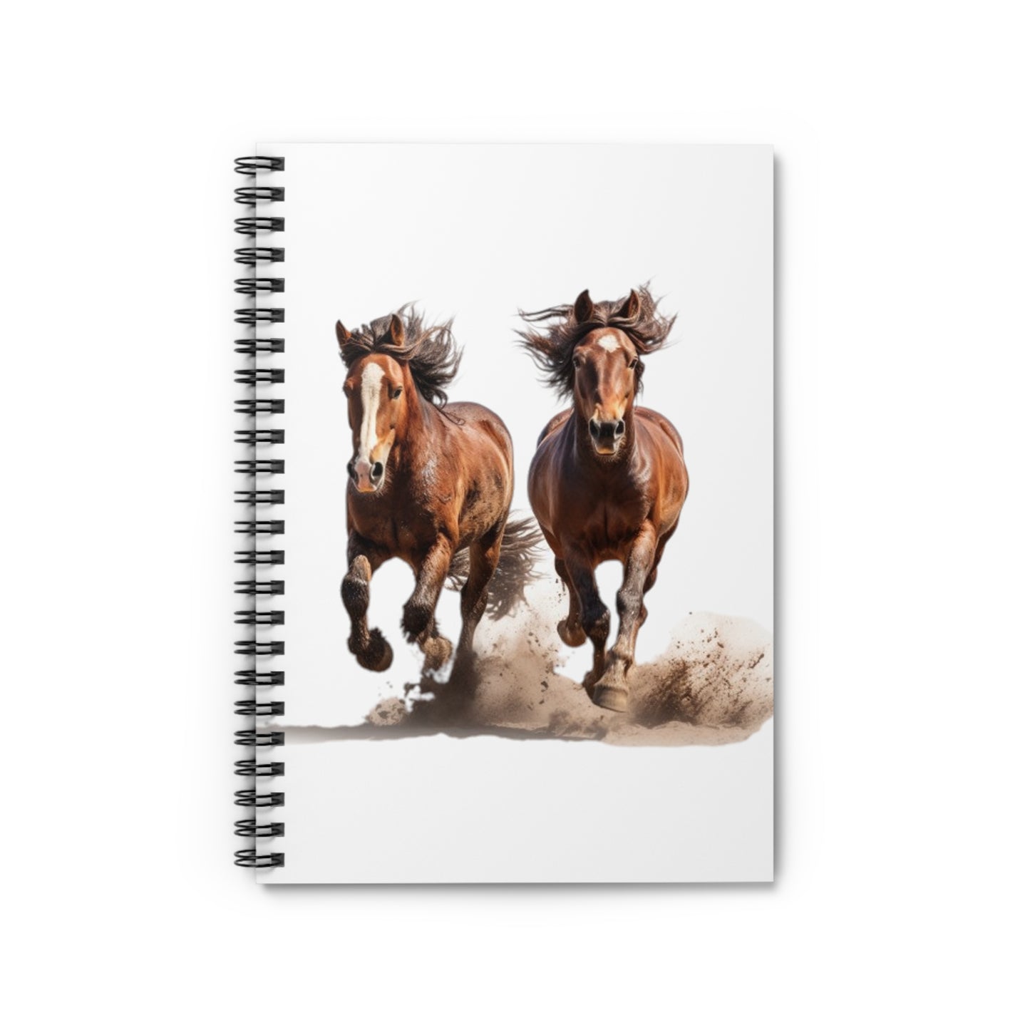 Horse Spiral Notebook Spiral - Ruled Line Journal Book Lined Diary Back to School Note Pad