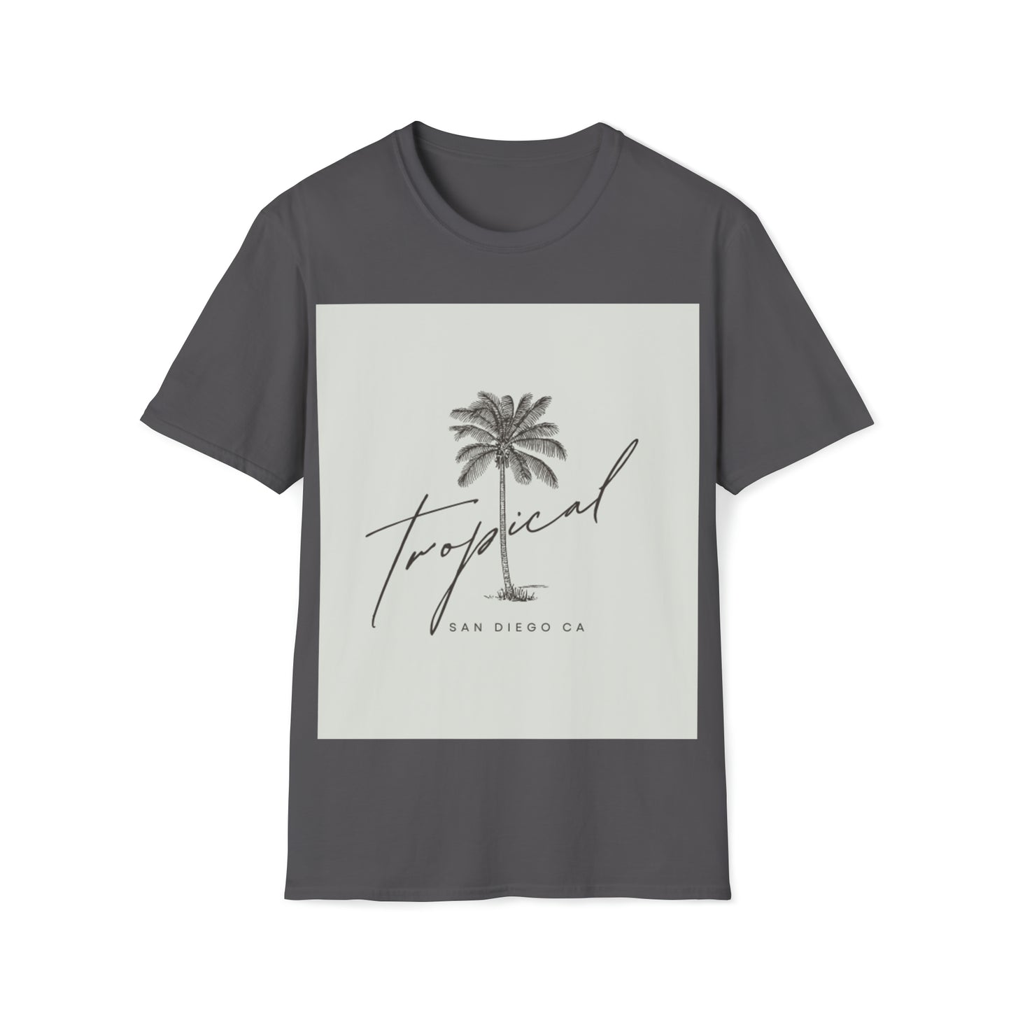 Fun t-shirt beach themed palm tree Summer fun San Diego