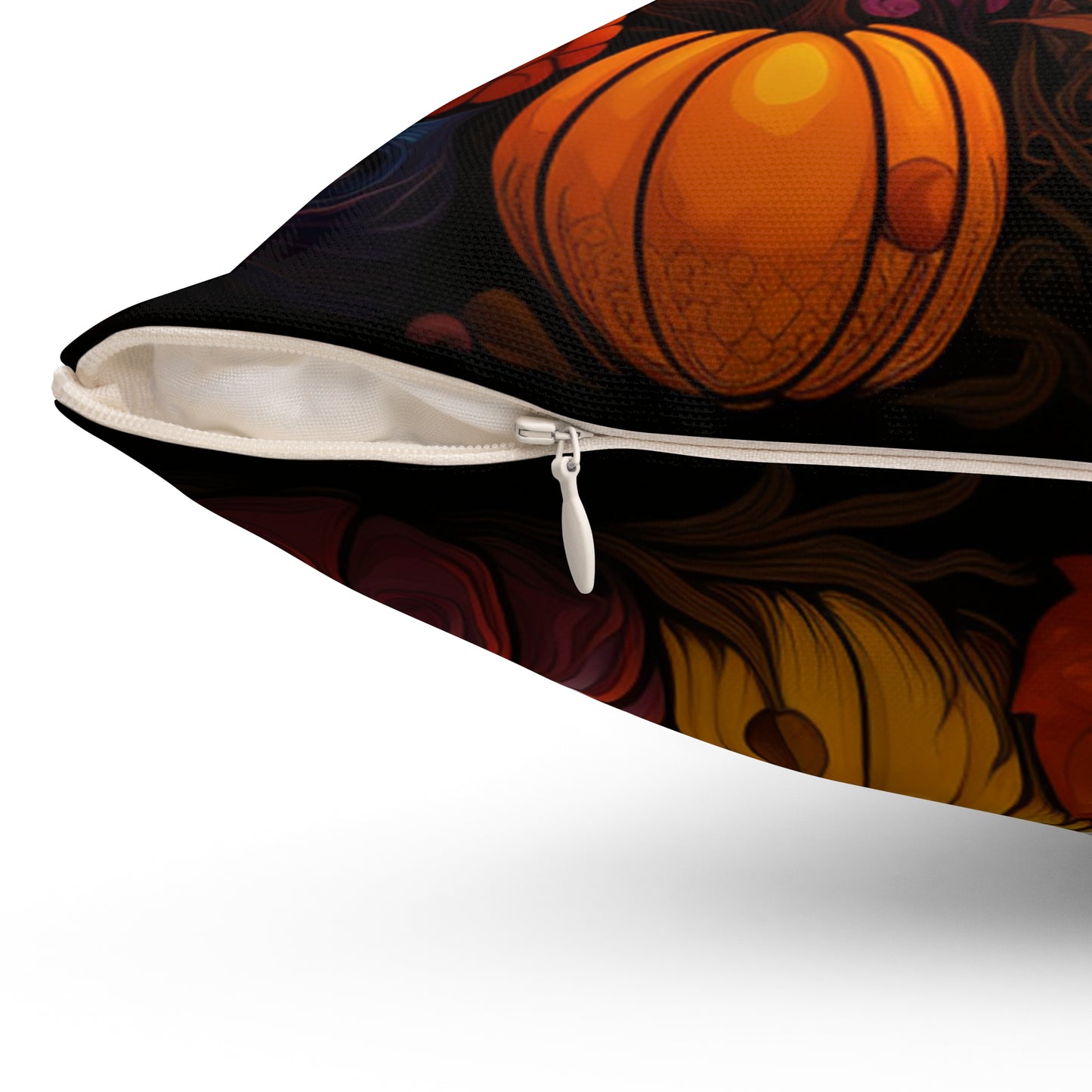 Halloween Pumkin Spun Polyester Square Pillow four sizes to pick from