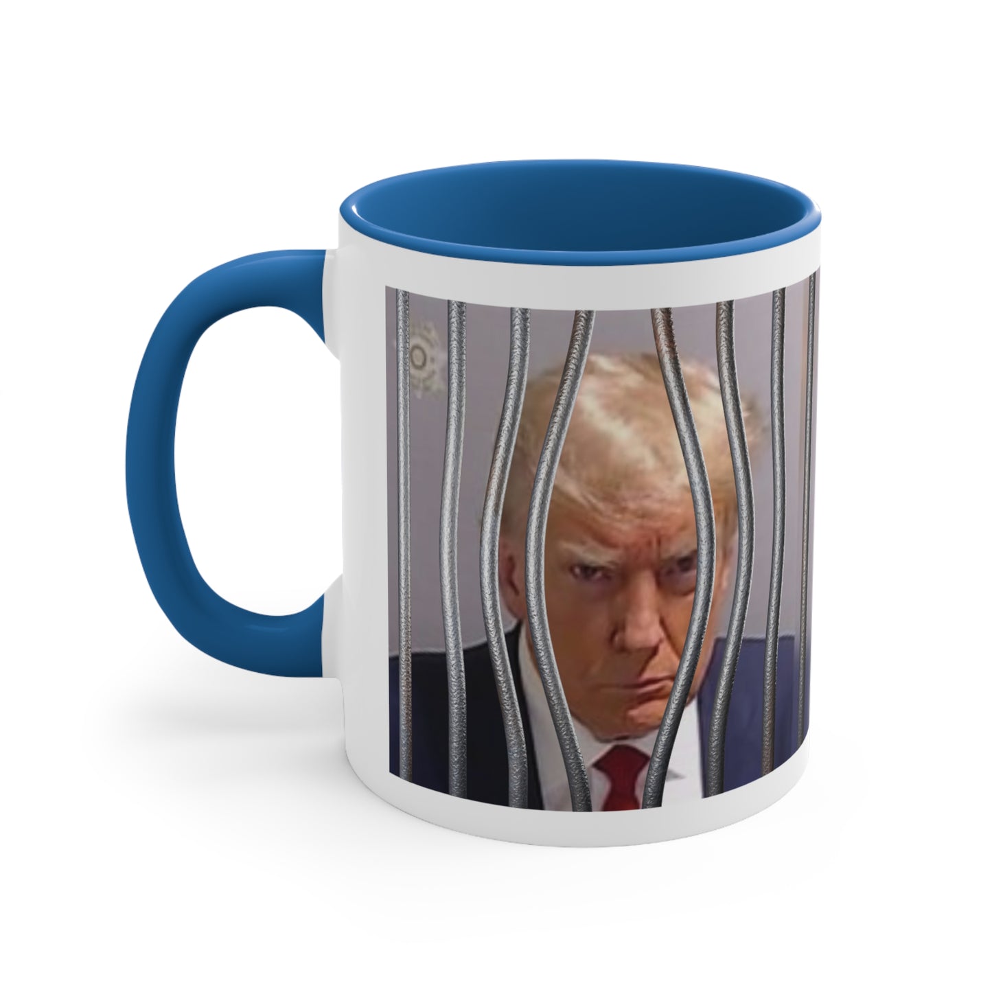 Trump Mugshot - Coffee Mug ...Shot "From the White House to the Big House" three colors Accent Coffee Mug, 11oz