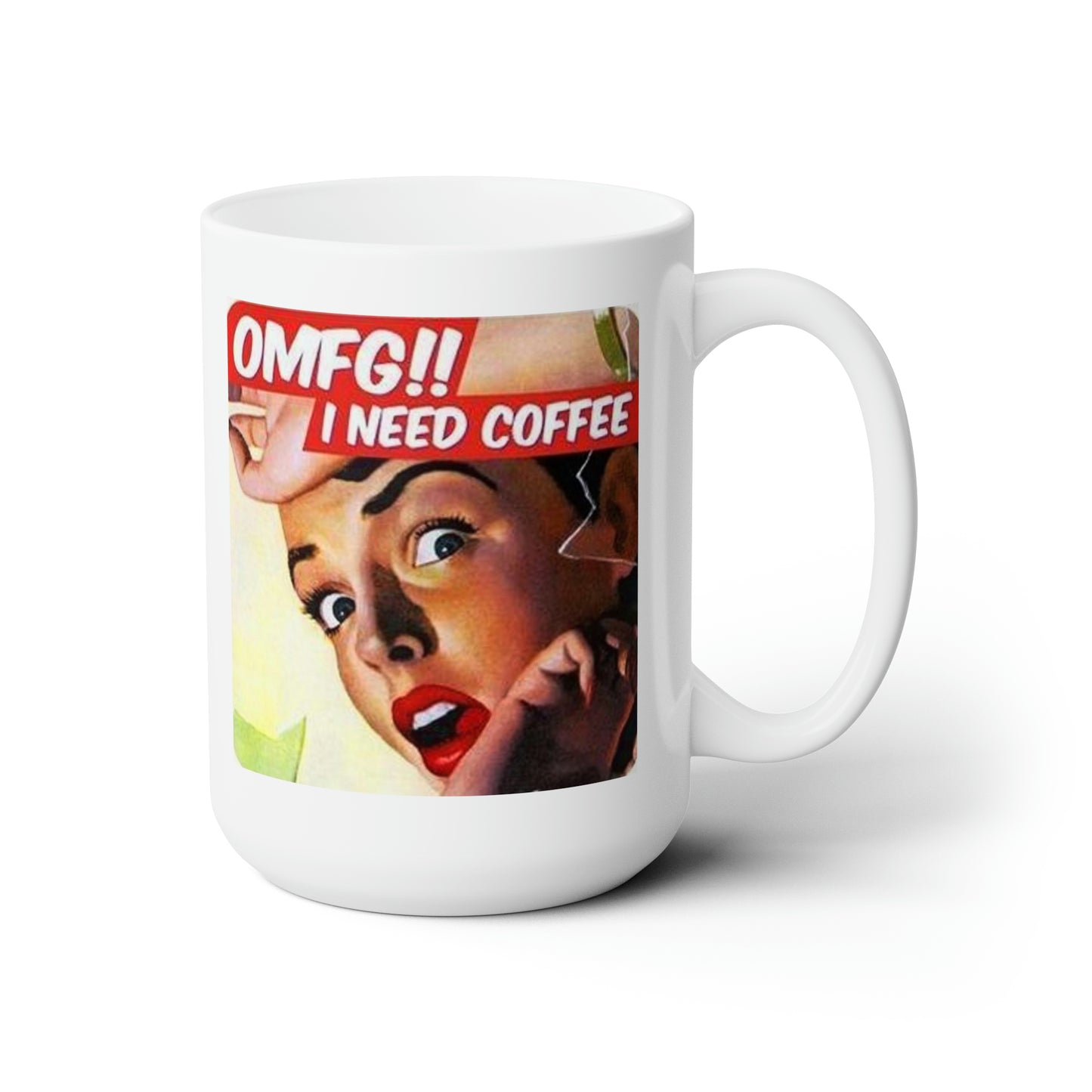 Vintage Style Coffee Mug Funny Coffee Mugs Classic Retro Coffee Cup 15oz