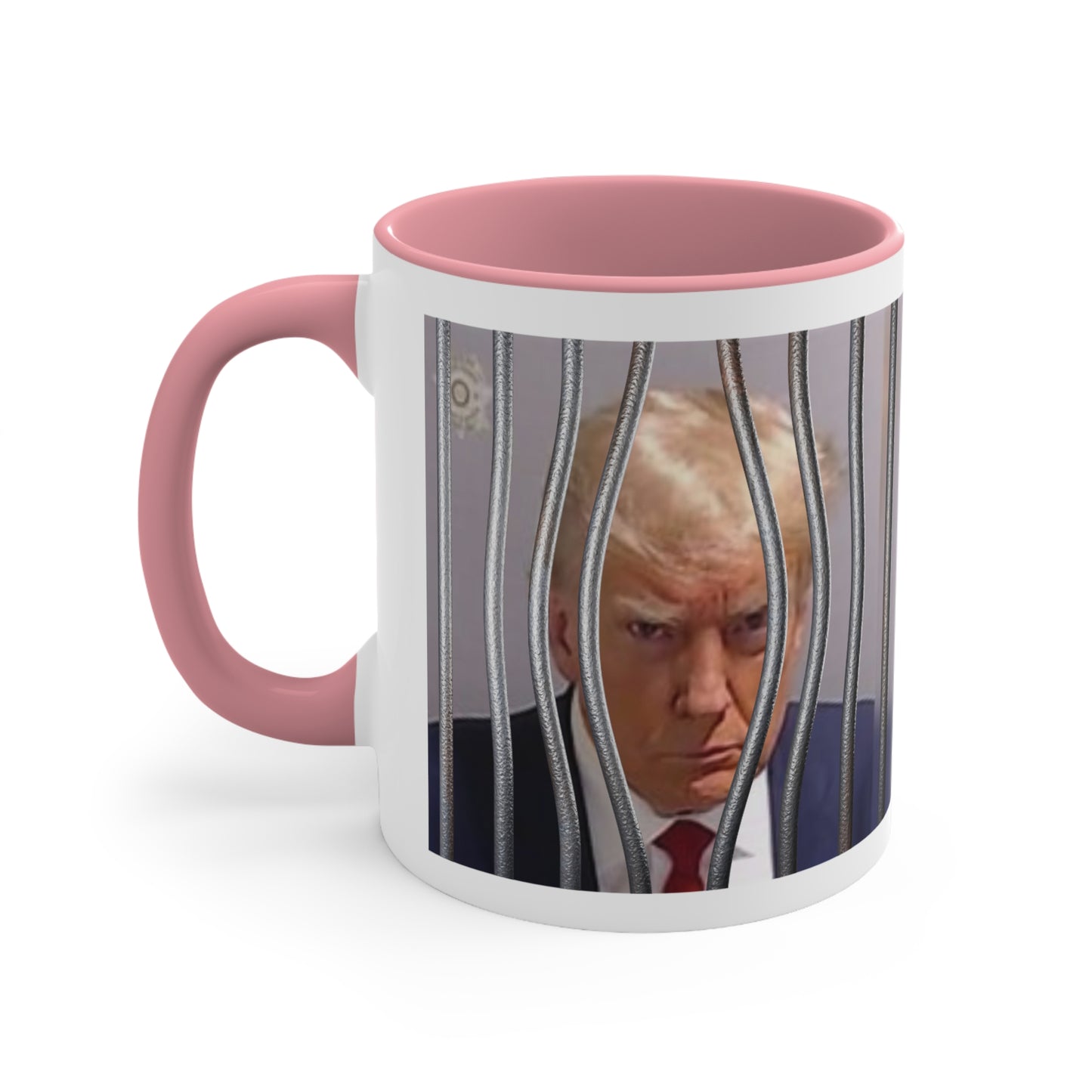 Trump Mugshot - Coffee Mug ...Shot "From the White House to the Big House" three colors Accent Coffee Mug, 11oz
