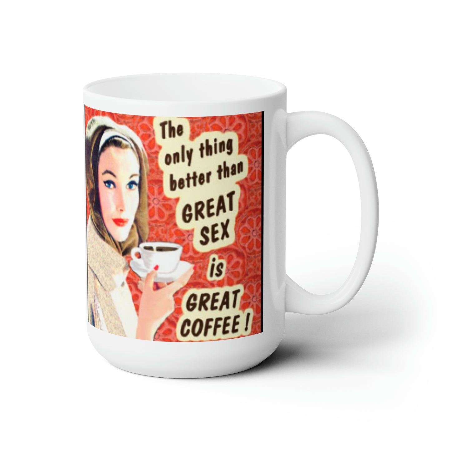 Vintage Coffee Boho Mug Classic Coffee Mug Coffee Design Mugs 15oz