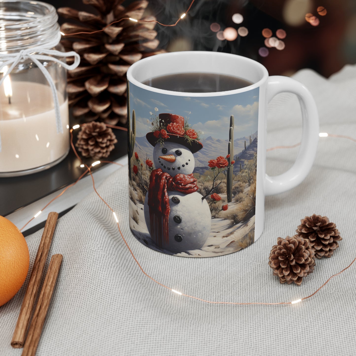 Enchanting Christmas Mug Funny Mug Secret Santa X-mas Mug Snowman Mug Vintage Christmas Mug Snow Man Coffee Mug Hot Chocolate Mug Holiday Mu