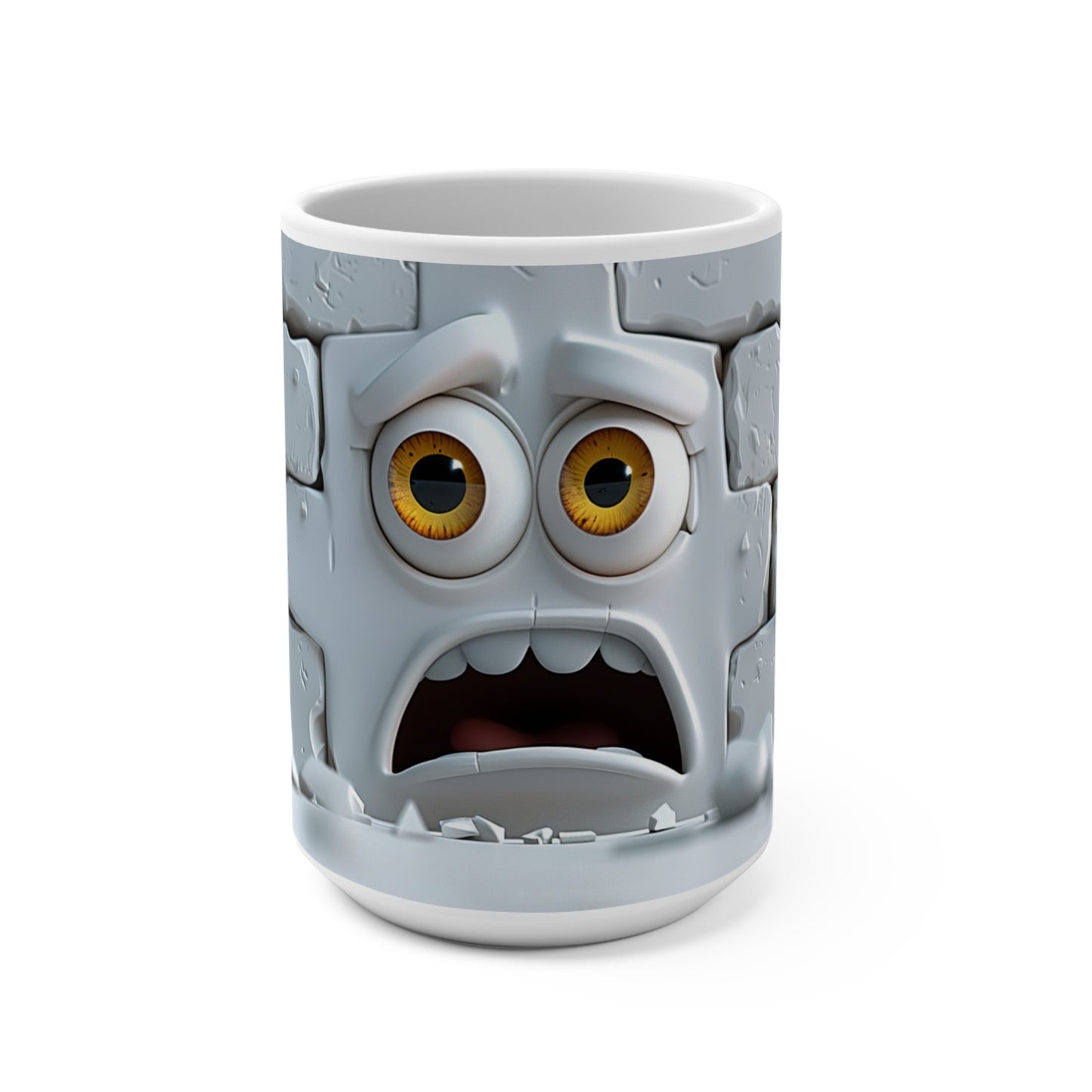 Funny Face Coffee Mug 15oz Humor Coffee Cup Entertaining Mug Goofy Coffee Mugs