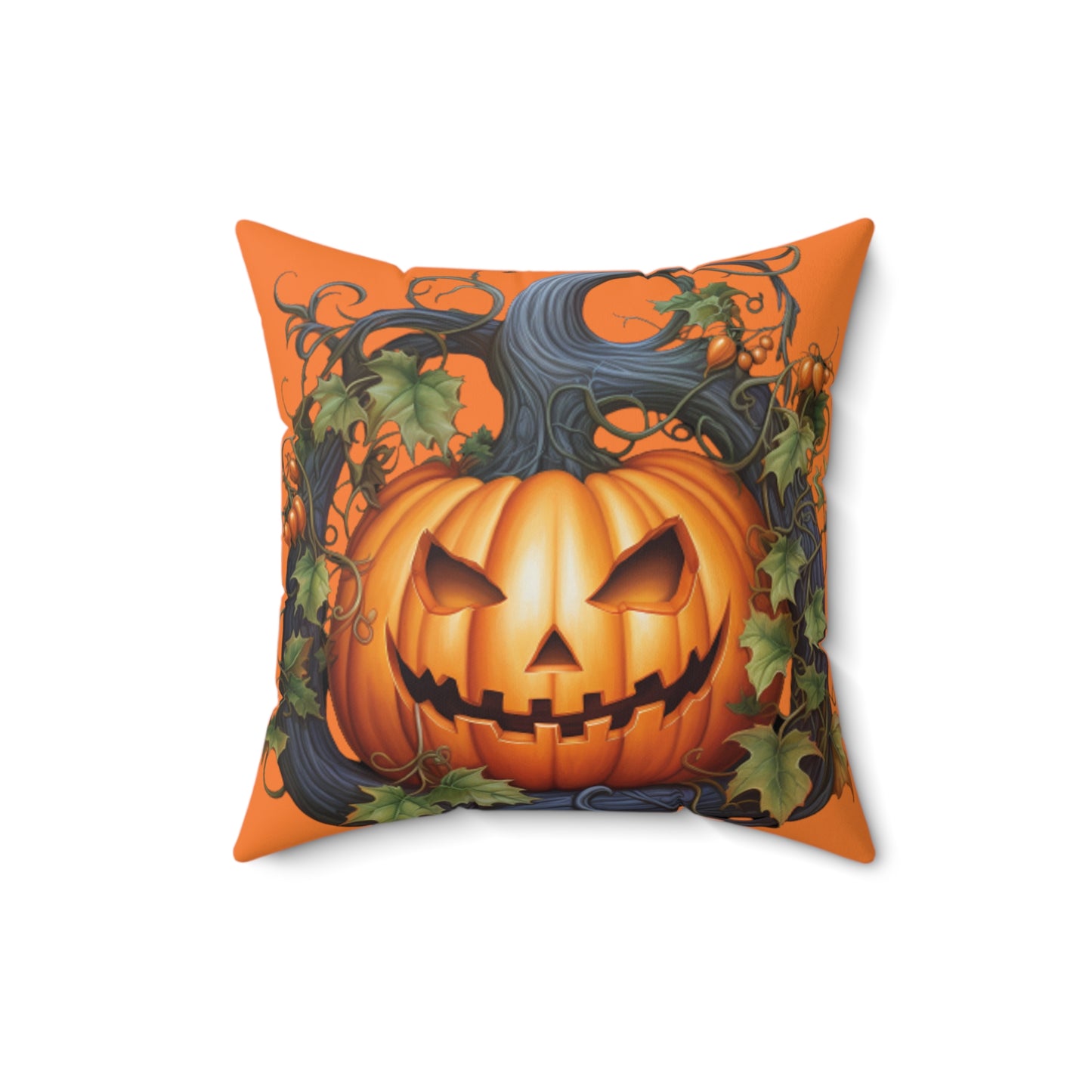 Pumpkin Spooky Ghost Pillow Halloween Pillows Ghost Decor Fall Color Pillow Throw Pillows Home Spooky Decorations Spun Polyester Square