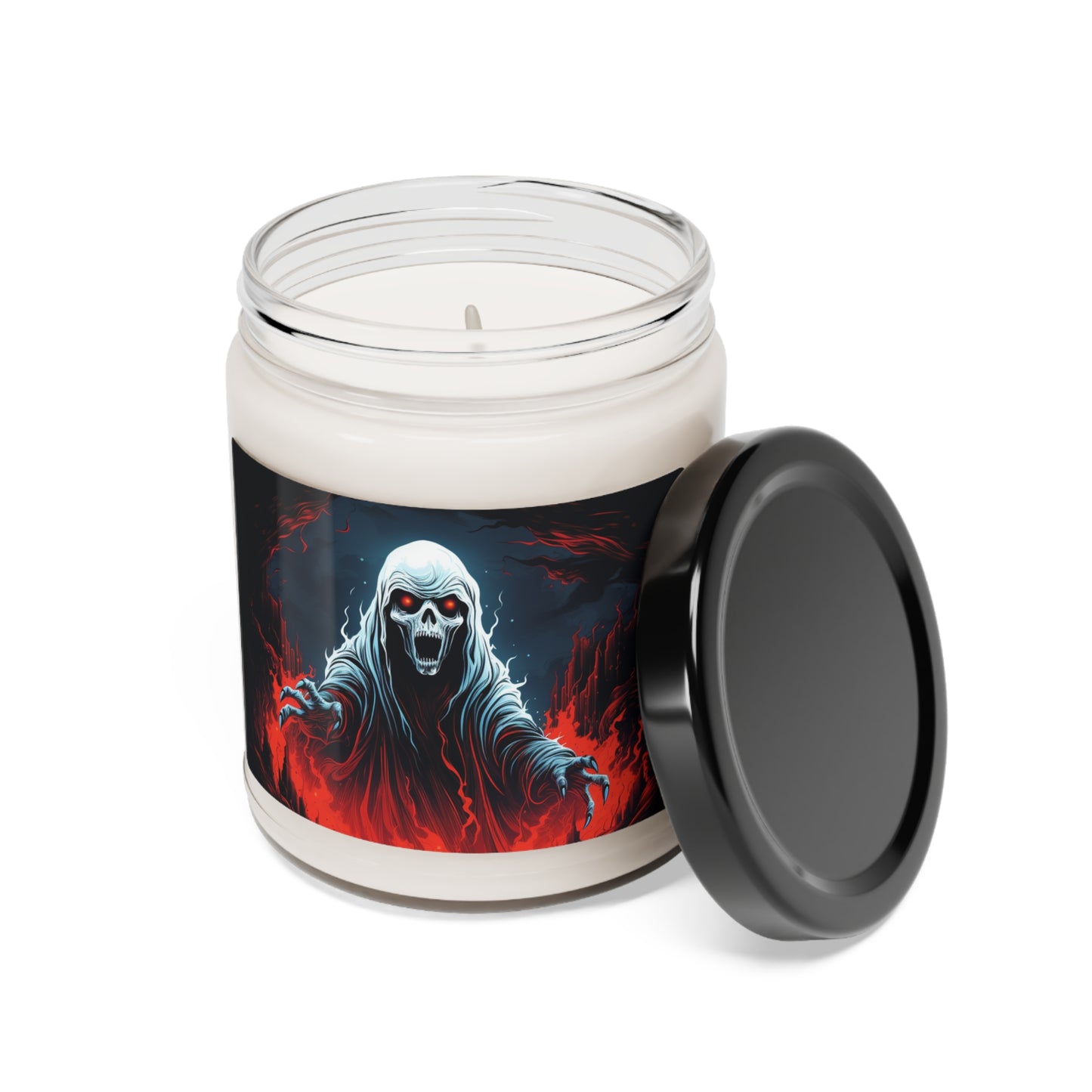 Scary Candles Scented 5 Different Sents Soy Candle, 9oz Vegan Soy Wax Home Decor Cinnamon Vanilla, Clean Cotten, Apple Harvest and more