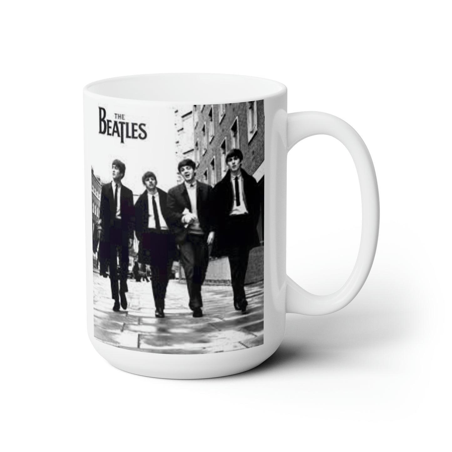 Classic Beatles Coffee Mug John Lennon Paul Mccartney Gift for Her Ceramic 15oz