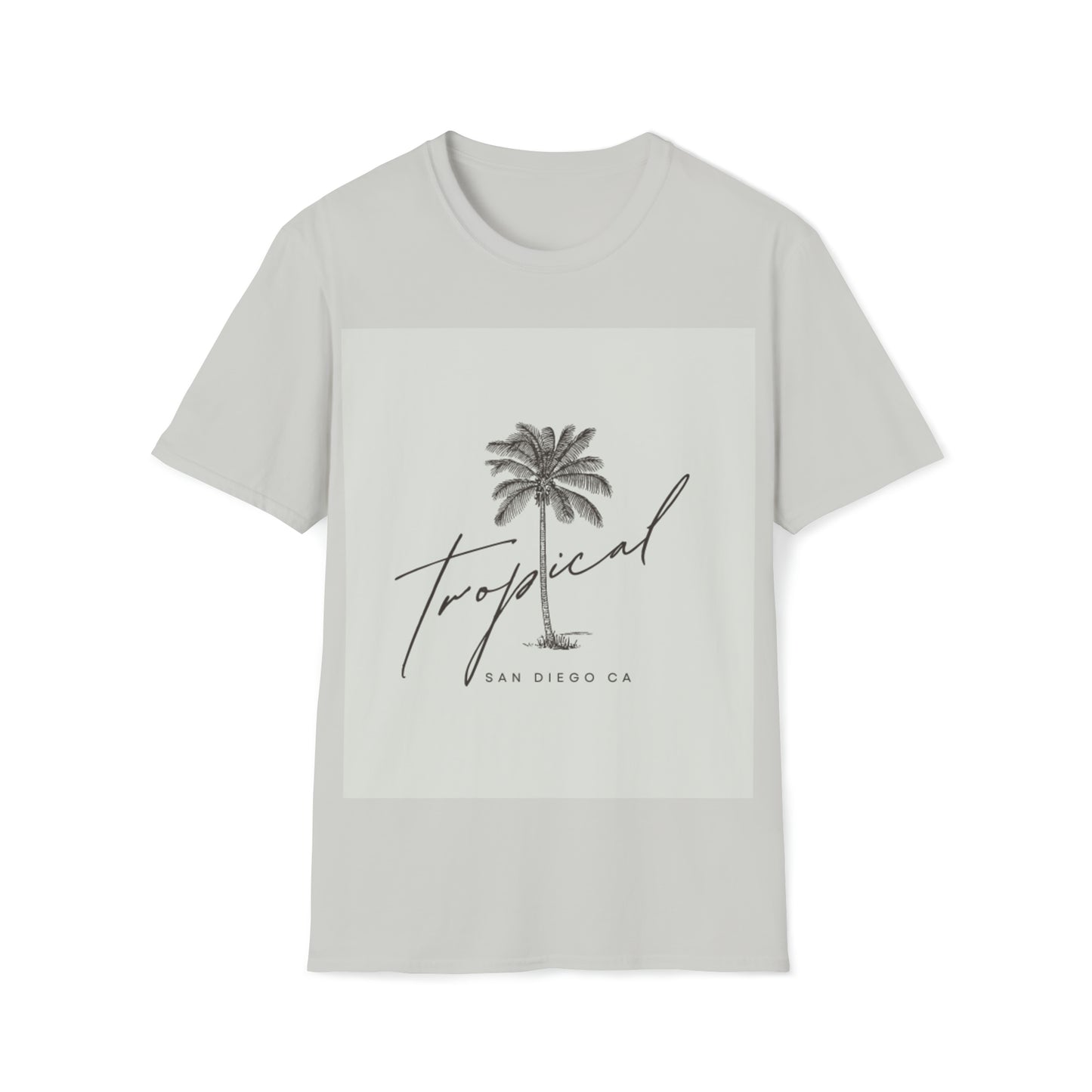 Fun t-shirt beach themed palm tree Summer fun San Diego