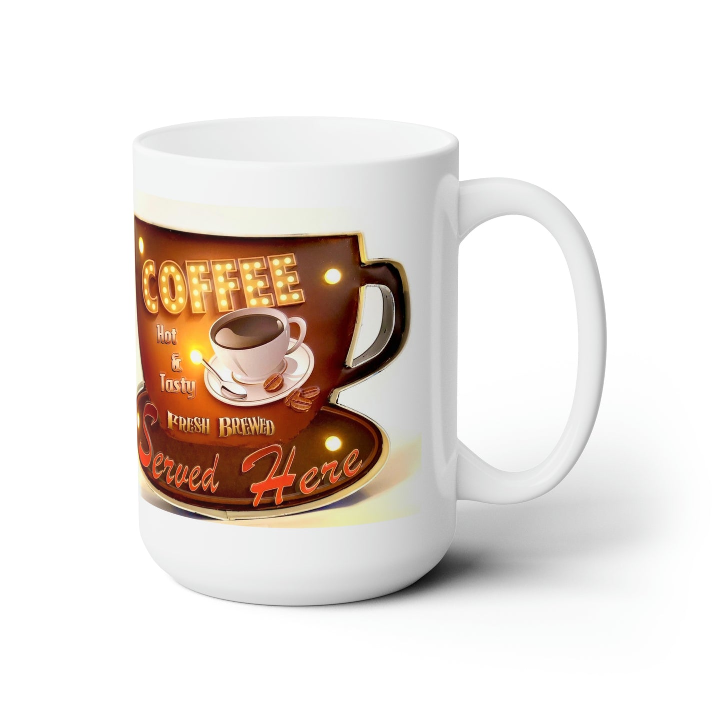 Old Vintage Sign Coffee Mug Retro Style Coffee Mug 15oz