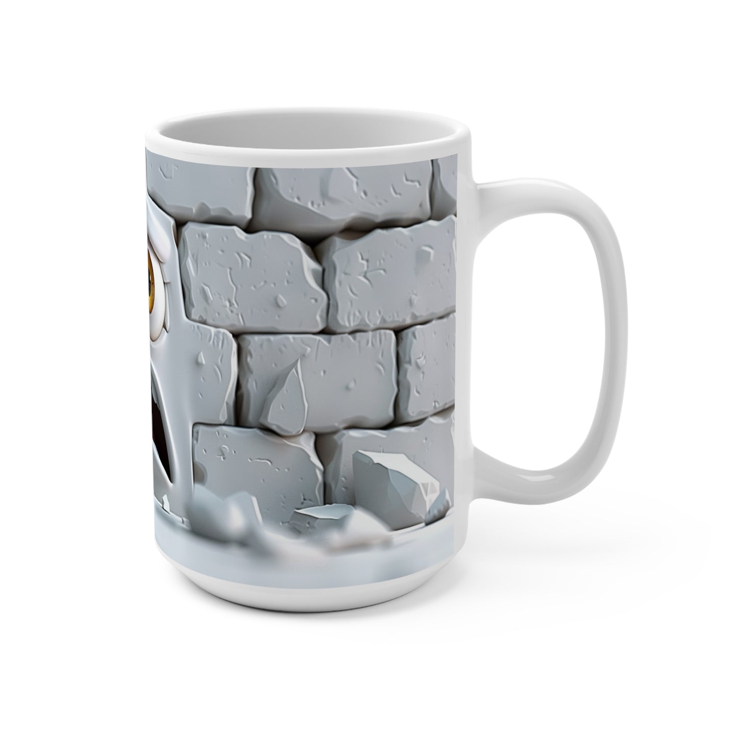 Funny Face Coffee Mug 15oz Humor Coffee Cup Entertaining Mug Goofy Coffee Mugs