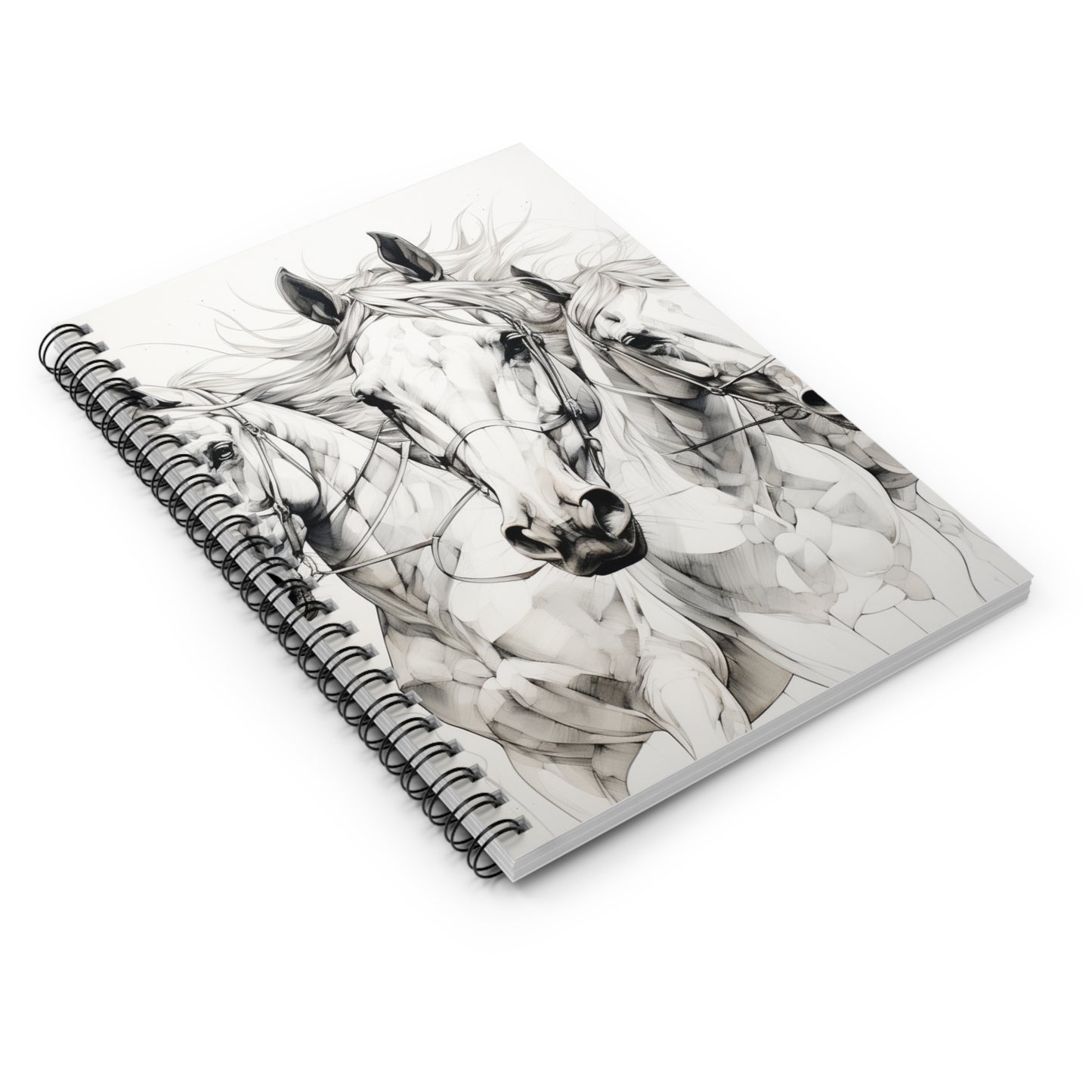 Equestrian Riding Journal Spiral Notebook Spiral - Ruled Line Horse lover Equine Notebook Riding Journal School Gift Women Birthday Gift