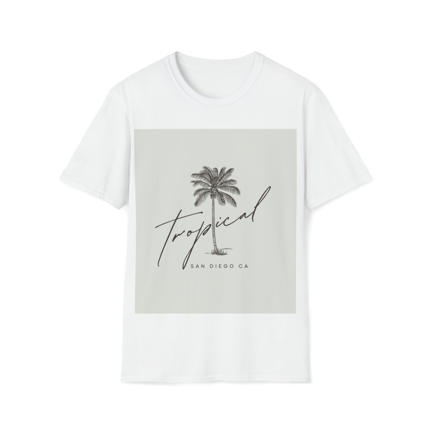 Fun t-shirt beach themed palm tree Summer fun San Diego