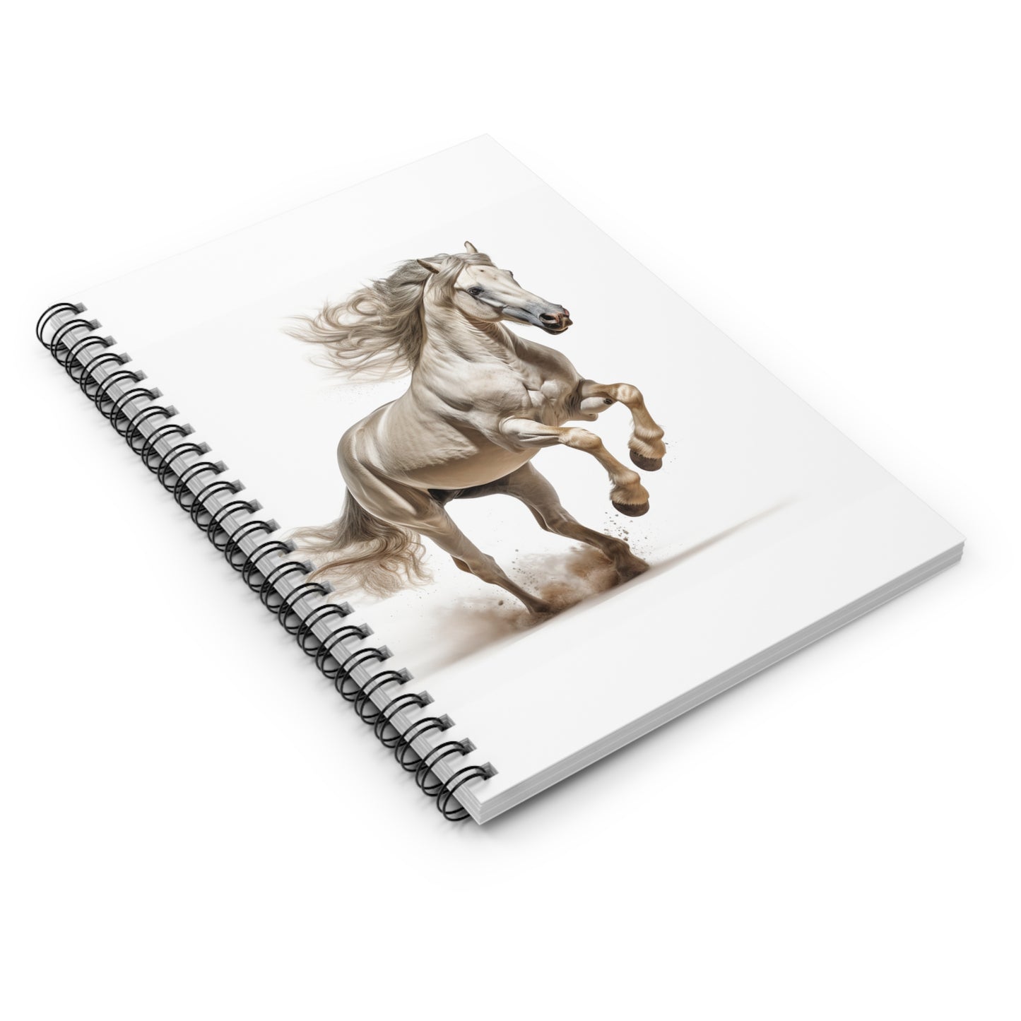 Spiral Notebook Spiral Horse Cute Aesthetic Journal Softcover Spiral Book Gift for Her Simple Modern Diary Ruled Line