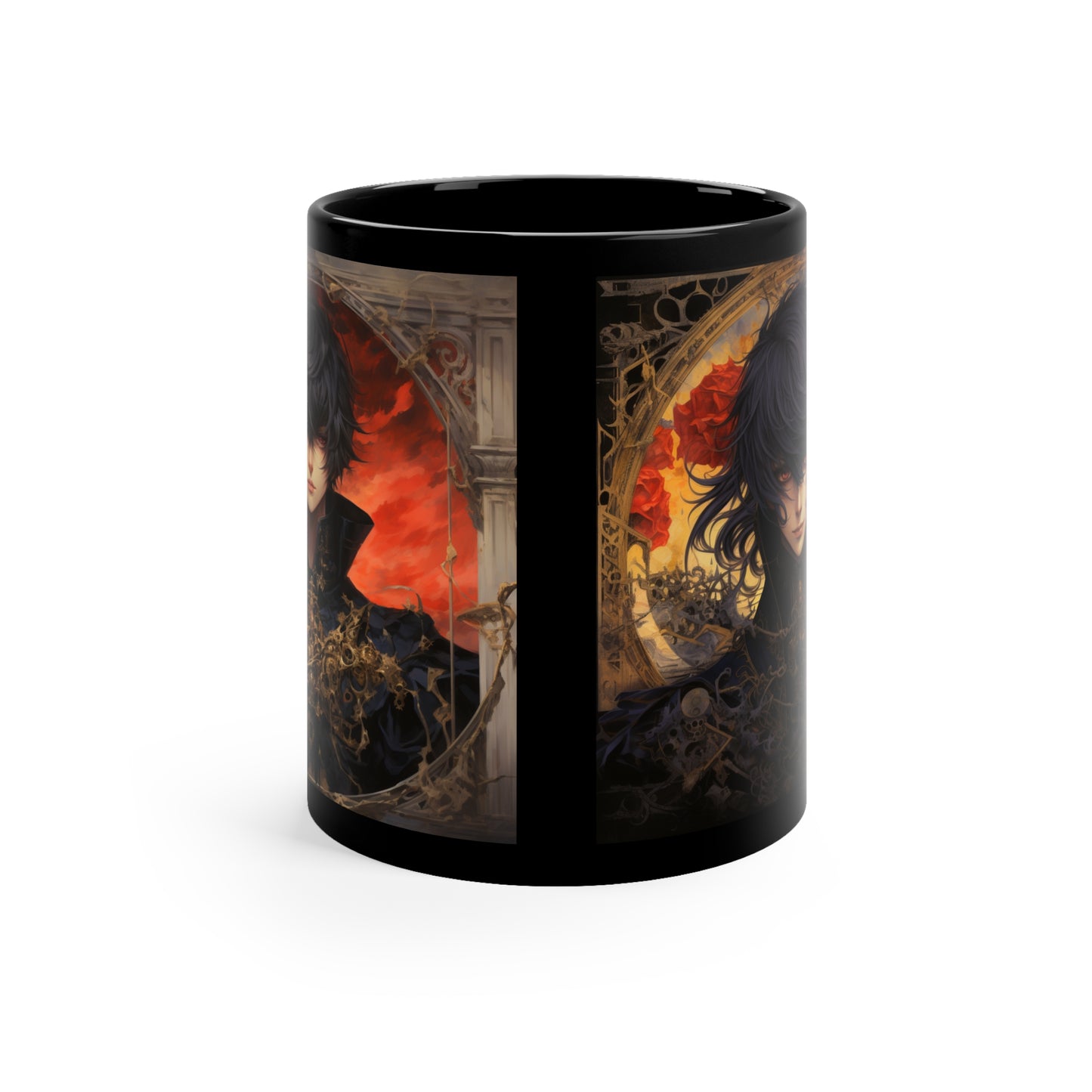 Anime Coffee Cup Lamperouge Lelouch Anime Cup Anime Gift Anime Lover Gift Anime Fan Gift for Him 11oz Black Mug