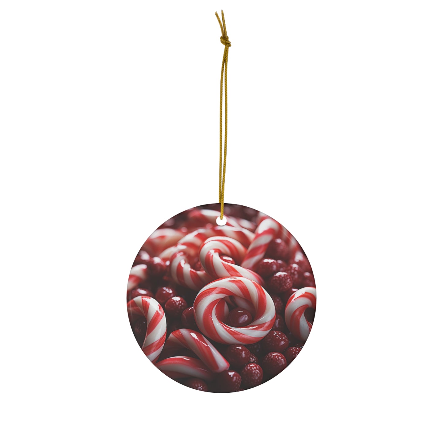 Candy Cane Tree Ceramic Ornament, 1-Pack Stocking Stuffer Christmas Ornaments Reto Tree Ornaments