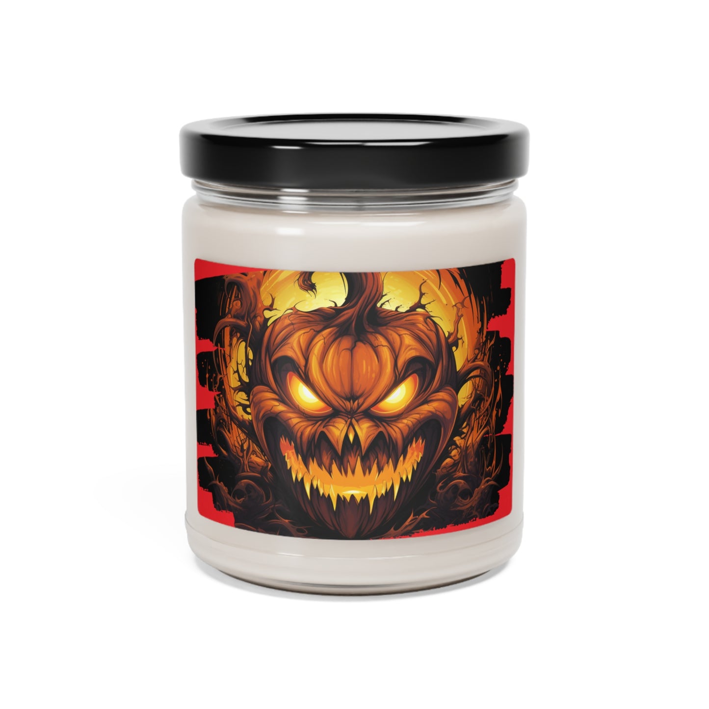 Halloween Decor Scented 5 Different Sents Soy Candle, 9oz Vegan Soy Wax Home Decor Cinnamon Vanilla, Clean Cotten, Apple Harvest and more