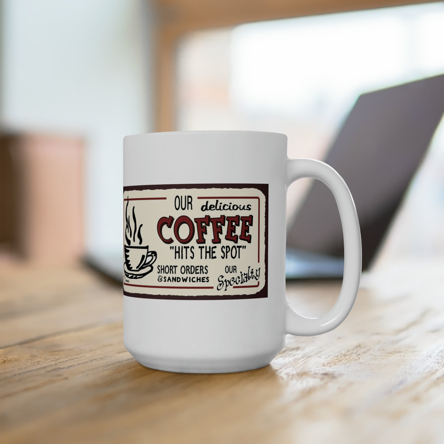 Classic Coffee Mug Retro Style Coffee Cup Vintage Coffee Mugs  15oz
