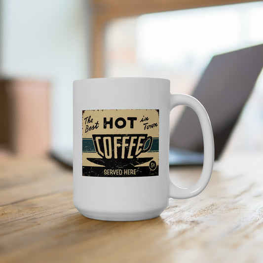 Vintage Coffee Mug Coffee Classic Style Sign Coffee Mugs 15oz