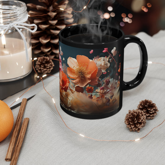 Botanical Pressed Flower Mug Boho Wildflowers Cottagecore Coffee Mug Vintage Botanical Mug Pressed Flower Garden Pastel Floral Nature11oz