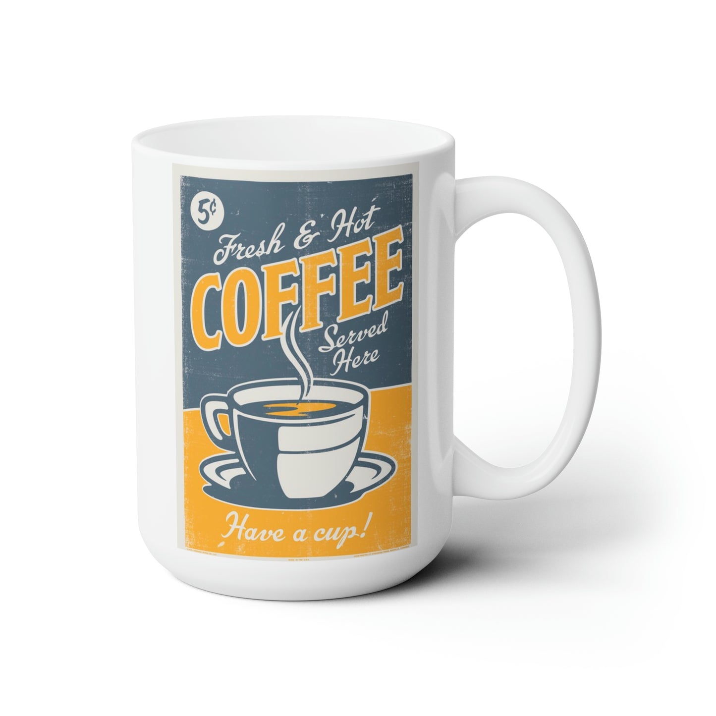 Retro Vintage Coffee Mug Classic Gift Coffee Mugs Vintage Sign Coffee Cup15oz