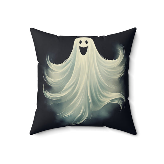 Ghost Pillow Halloween Pillows Ghost Decor Fall Color Pillow Throw Pillows Home Spooky Decorations Spun Polyester Square Pillow