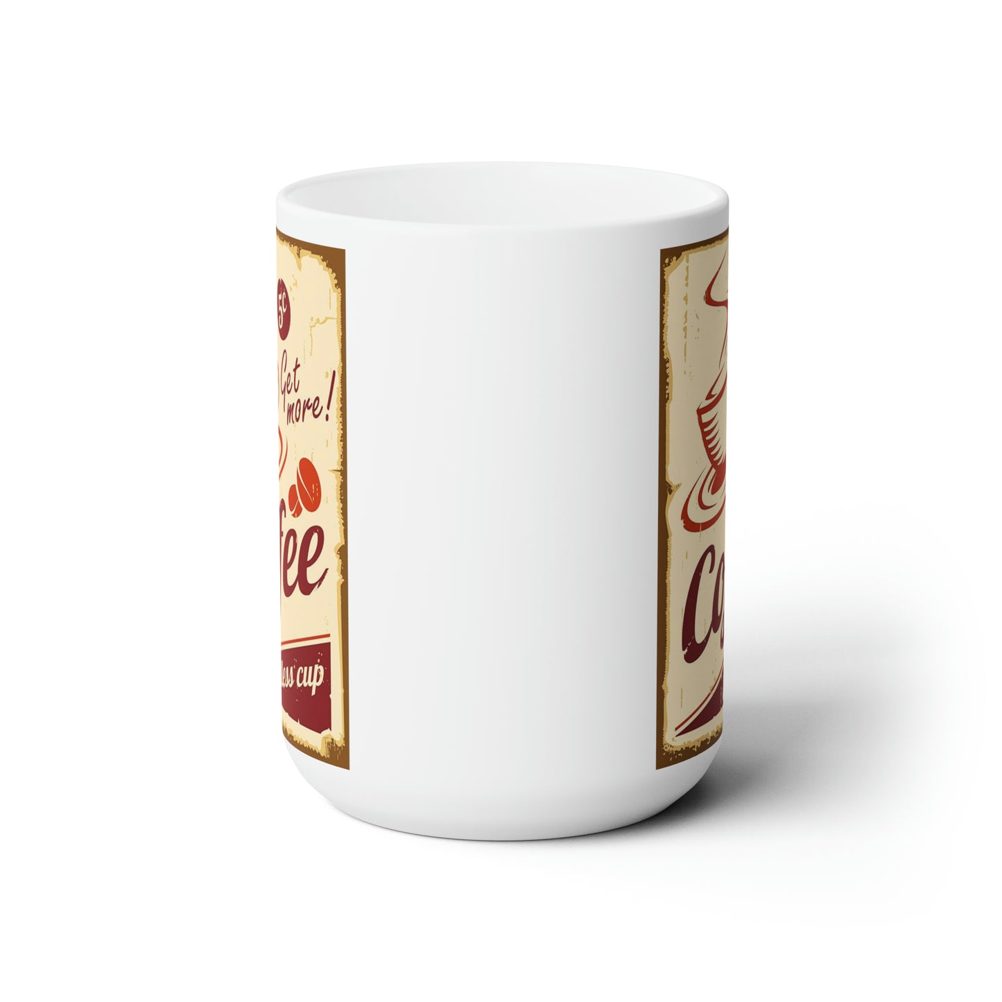 Classic Coffee Mug Boho Vintage mug Coffee Retro Sign Coffee Shop Mug 15oz