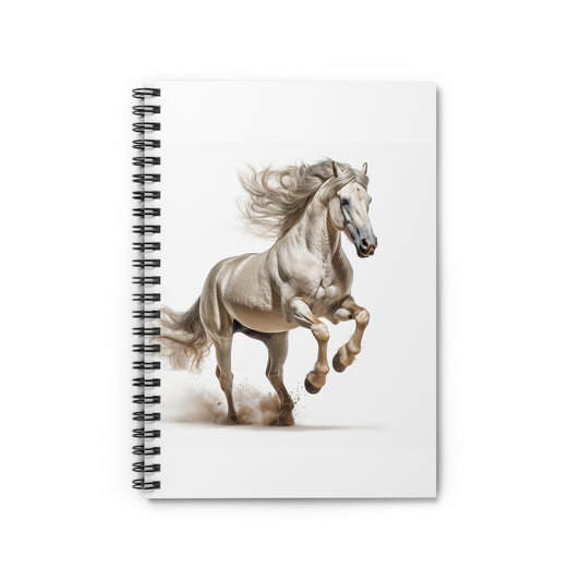 Spiral Notebook Spiral Horse Cute Aesthetic Journal Softcover Spiral Book Gift for Her Simple Modern Diary Ruled Line