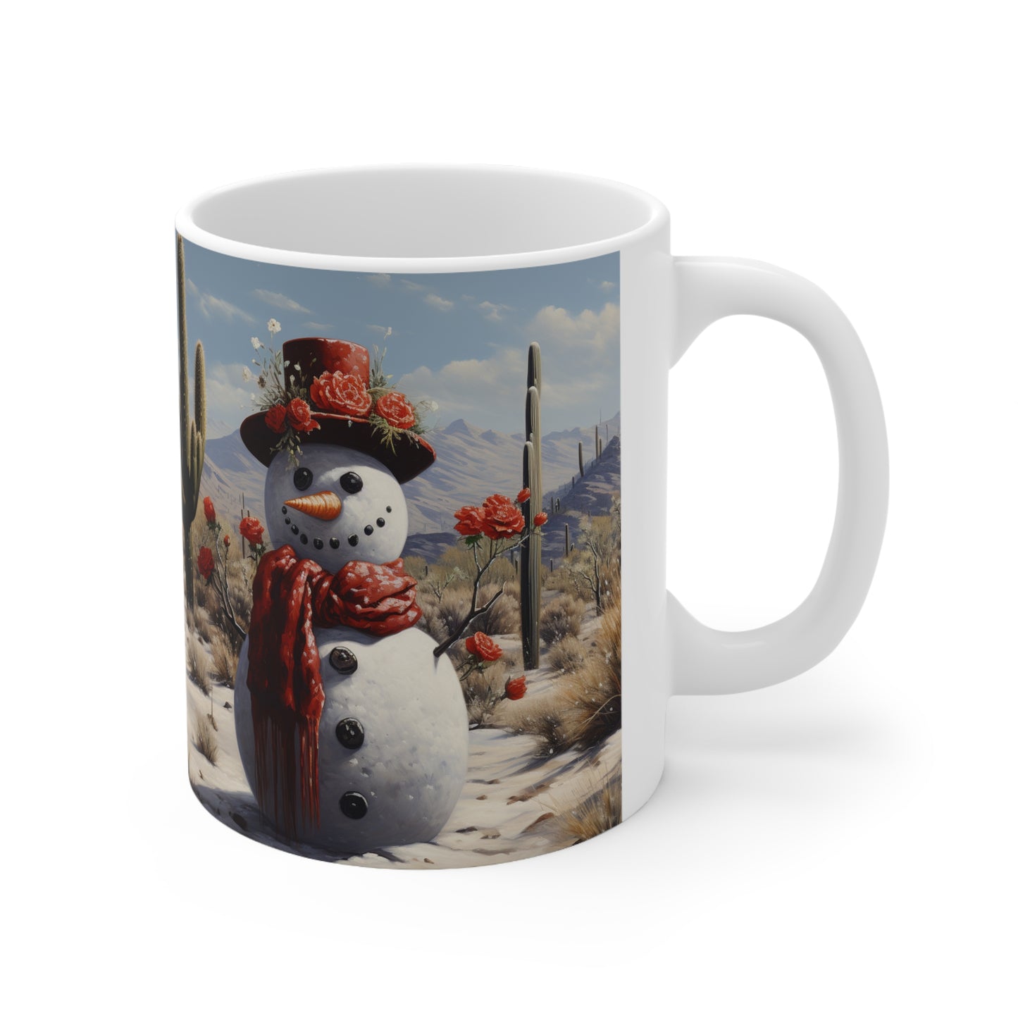 Enchanting Christmas Mug Funny Mug Secret Santa X-mas Mug Snowman Mug Vintage Christmas Mug Snow Man Coffee Mug Hot Chocolate Mug Holiday Mu