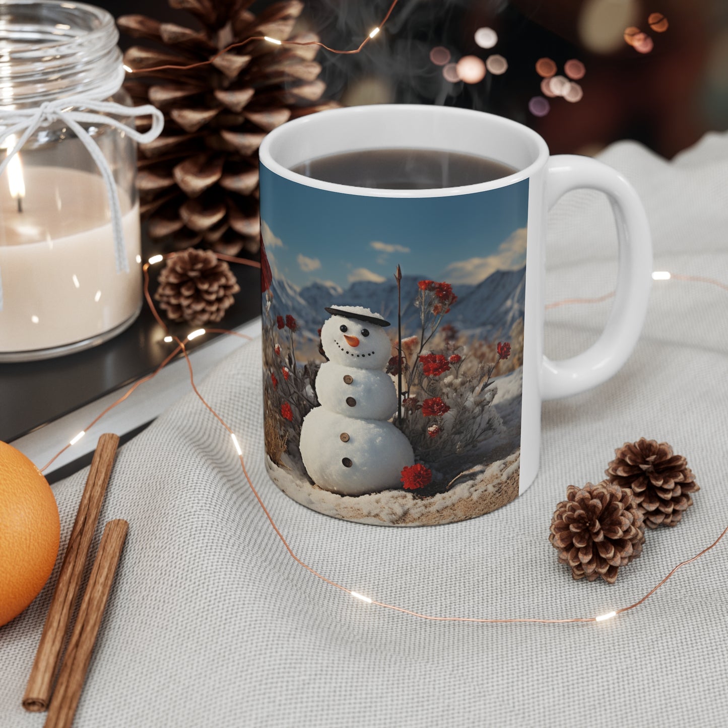Compulsive Christmas Mug Funny Mug Secret Santa X-mas Mug Snowman Mug Vintage Christmas Mug Snow Man Coffee Mug Hot Chocolate Mug Holiday Mu