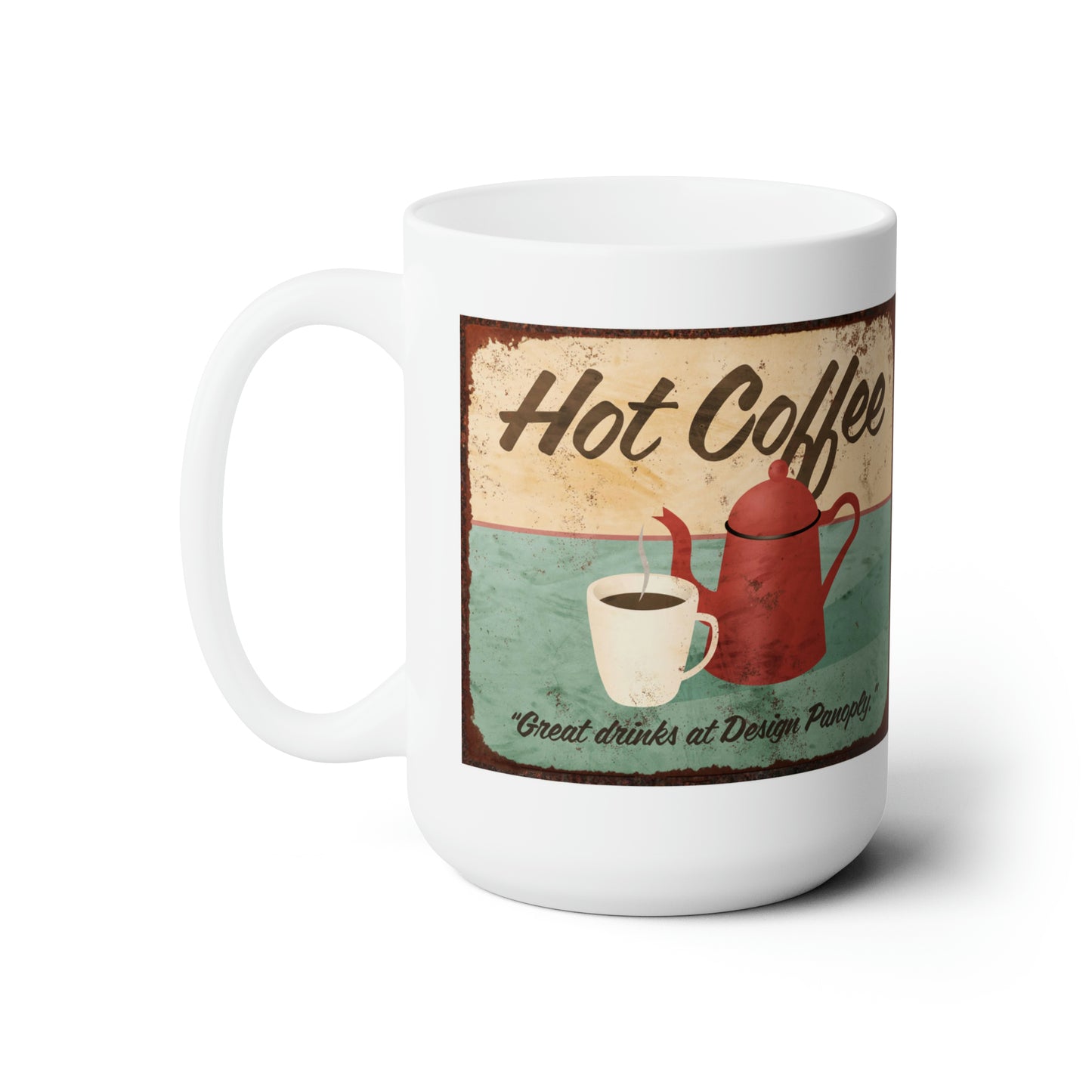 Vintage Coffee Mug Boho Classic Coffee Mugs Retro Boho Old Sign 15oz