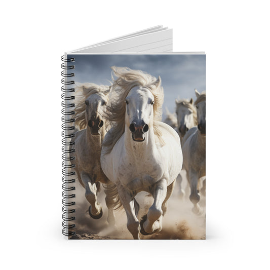 Horse Journal Spiral Notebook Spiral - Ruled Line Notepad Horse Lover Note Book Horse Gift Animal Writing Journal